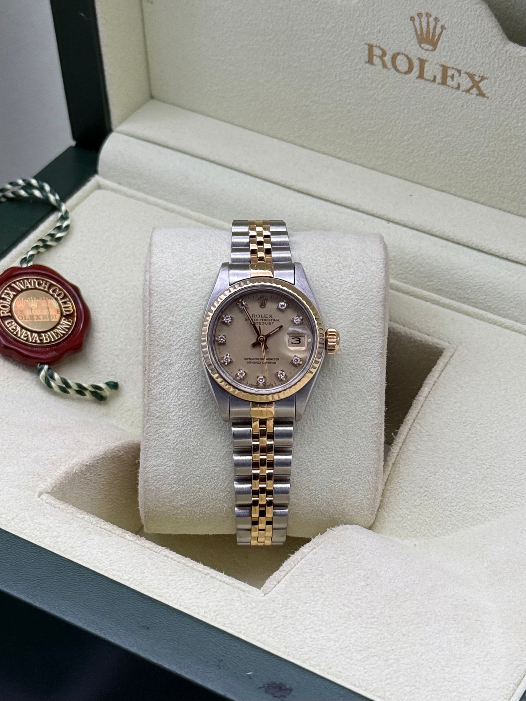 DateJust 26mm, Champagne Diamond Dial, 6917