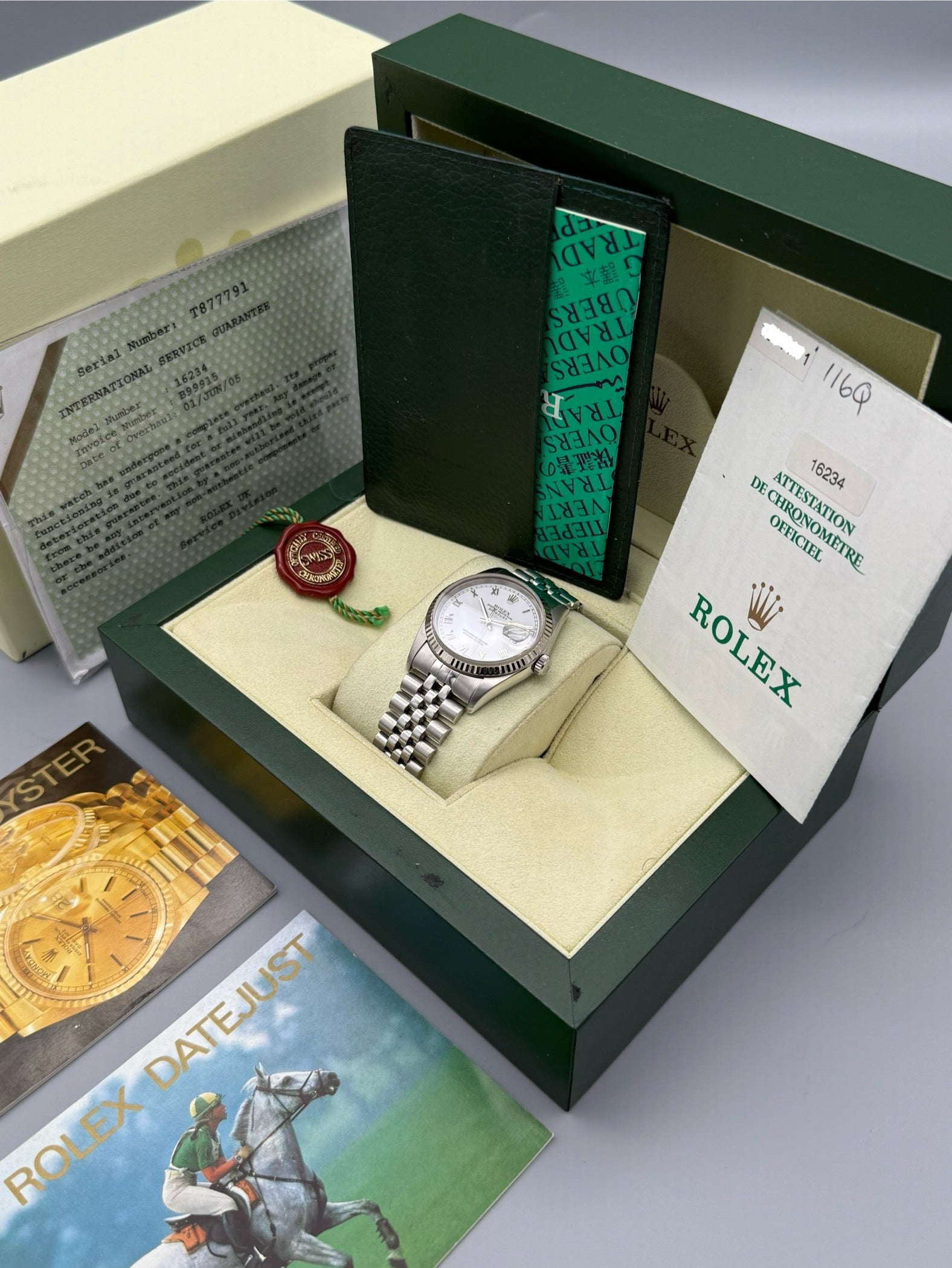 DateJust 36, White Roman Dial, 16234