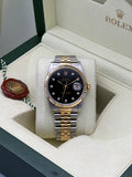 DateJust 36mm, Black Diamond Dial, 16233