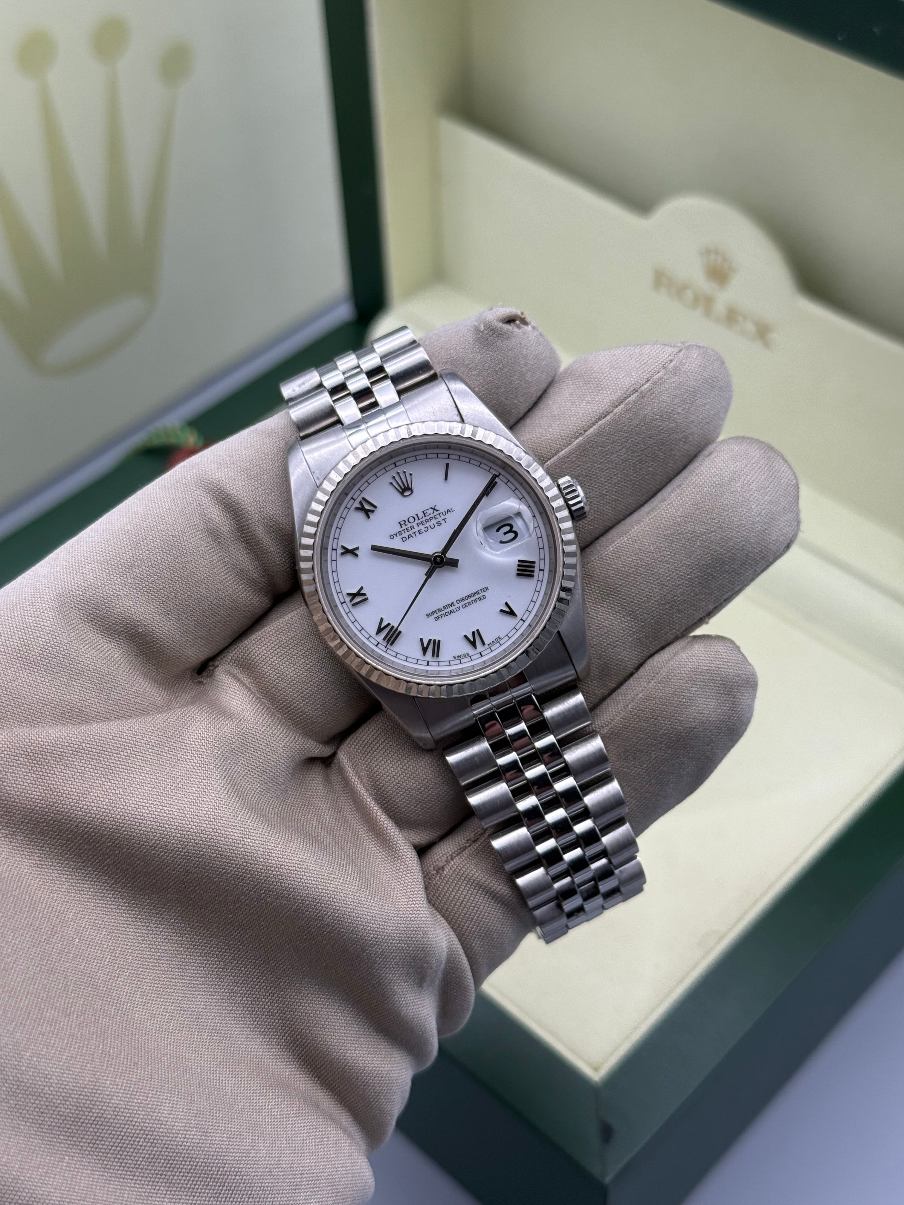 DateJust 36, White Roman Dial, 16234