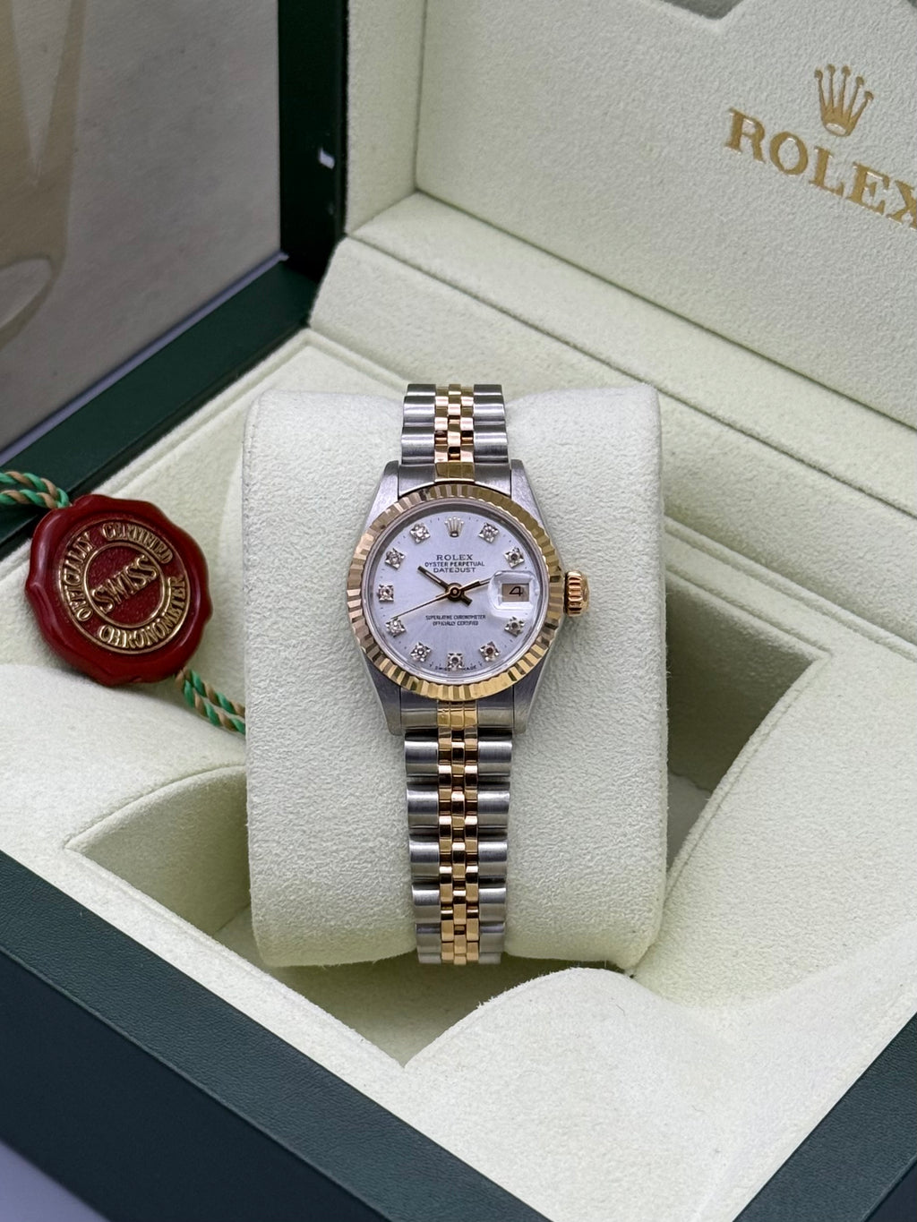 Lady-DateJust, Silver Diamond Dial, 69173