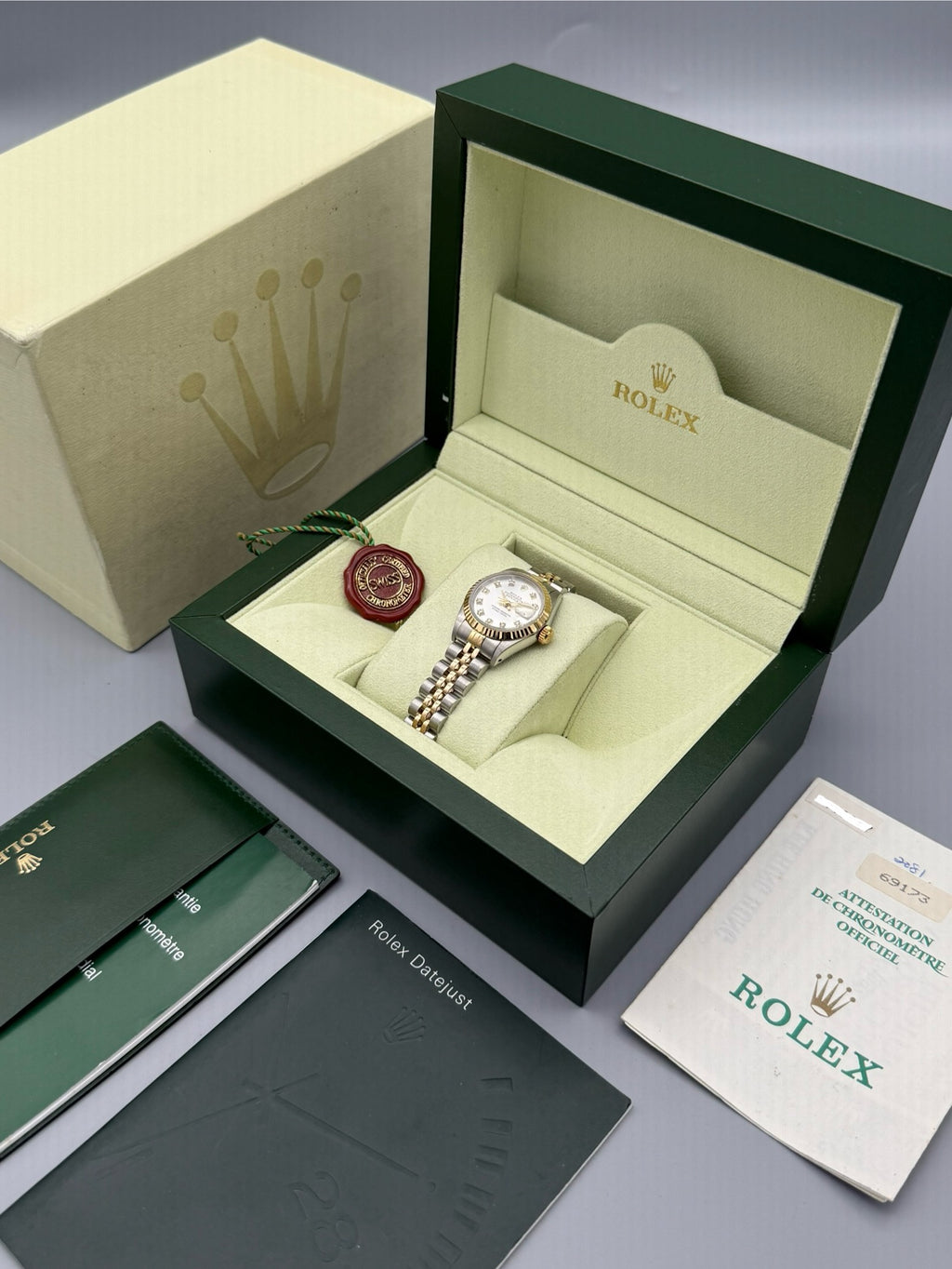 Lady-DateJust, Silver Diamond Dial, 69173