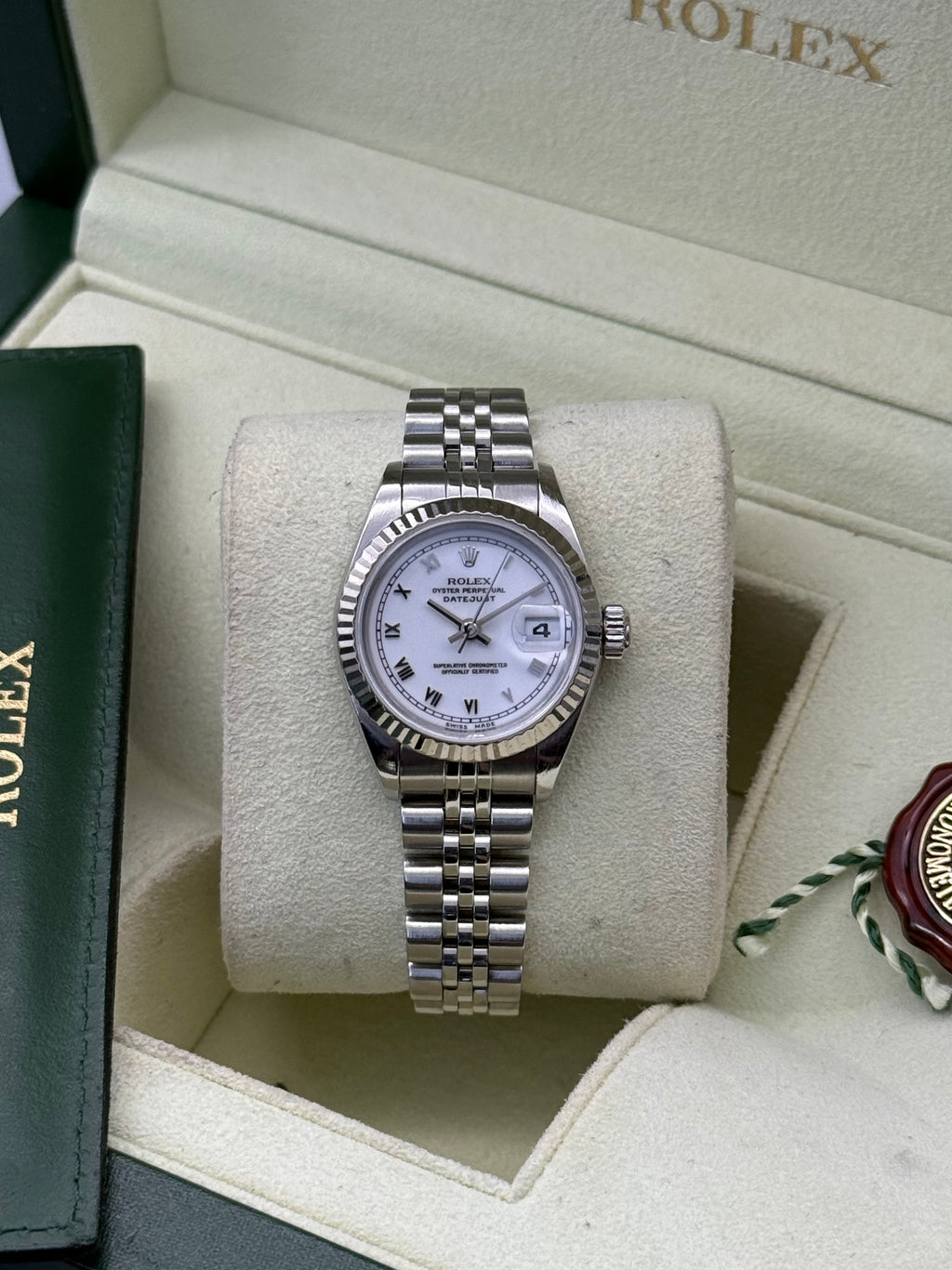 Lady-DateJust 26, White Roman Dial