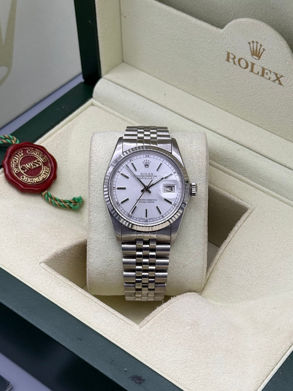 DateJust 36mm, Silver Dial, 16014