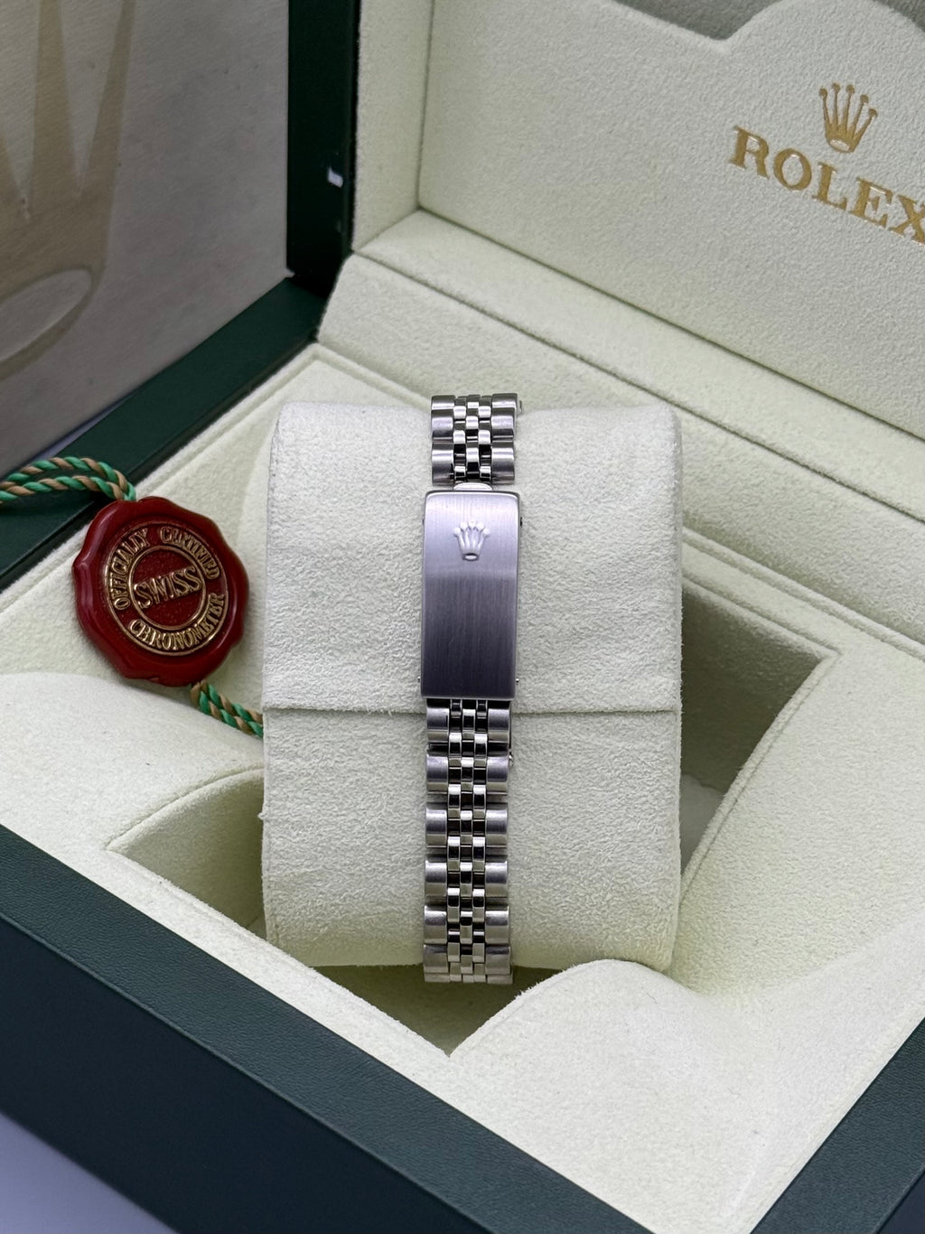 Lady-DateJust 26mm, Olive Diamond Dial, 69174