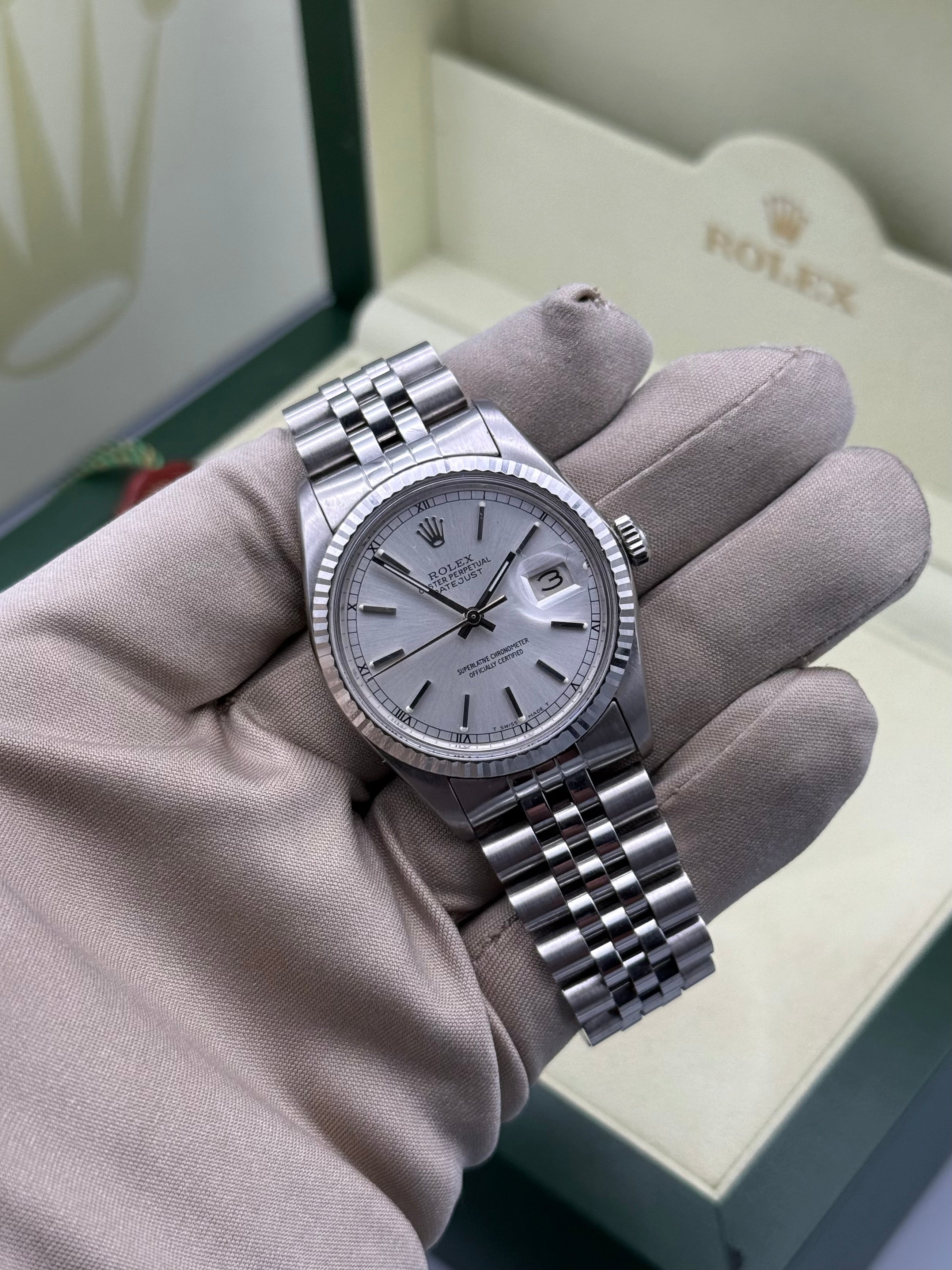 DateJust 36mm, Silver Dial, 16014