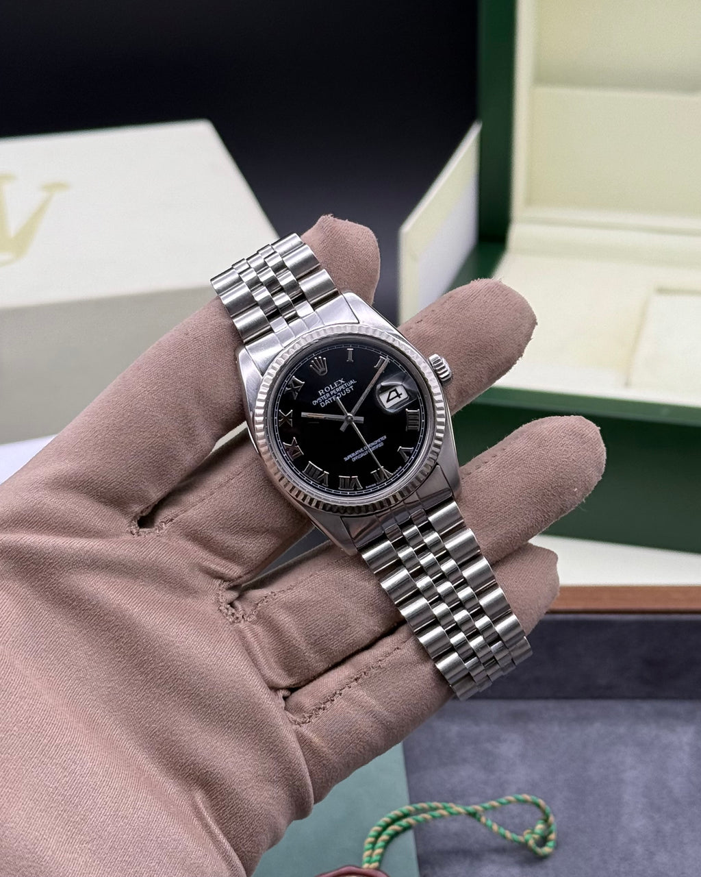 Rolex DateJust 36mm Black Roman Dial