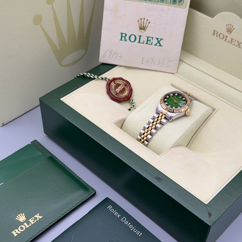 Lady-DateJust 26 | Green Vignette Diamond