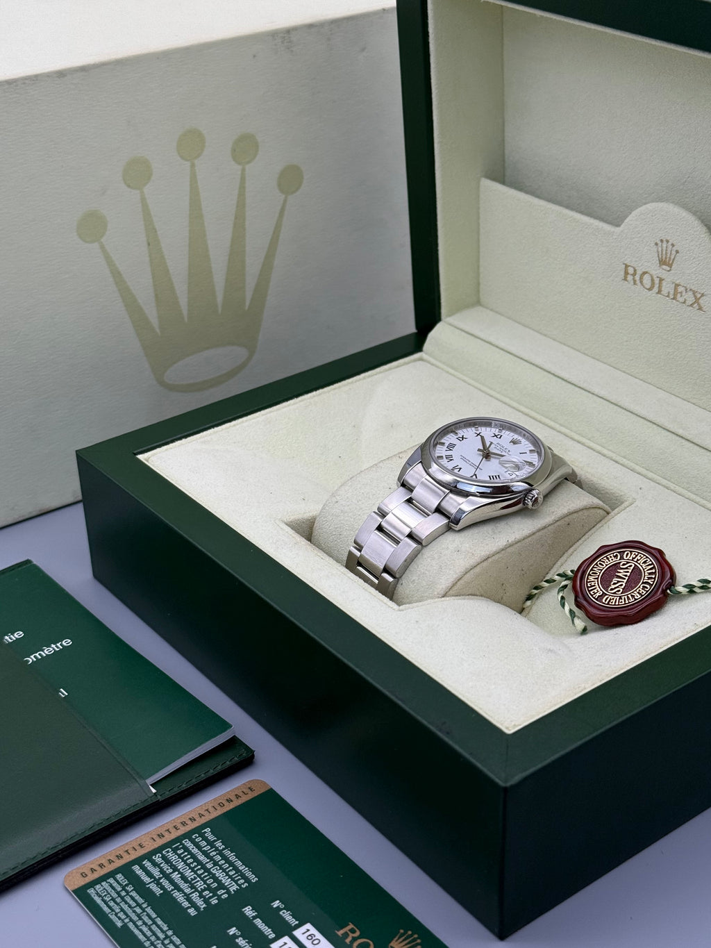 Oyster Perpetual 34, White Buckley Dial