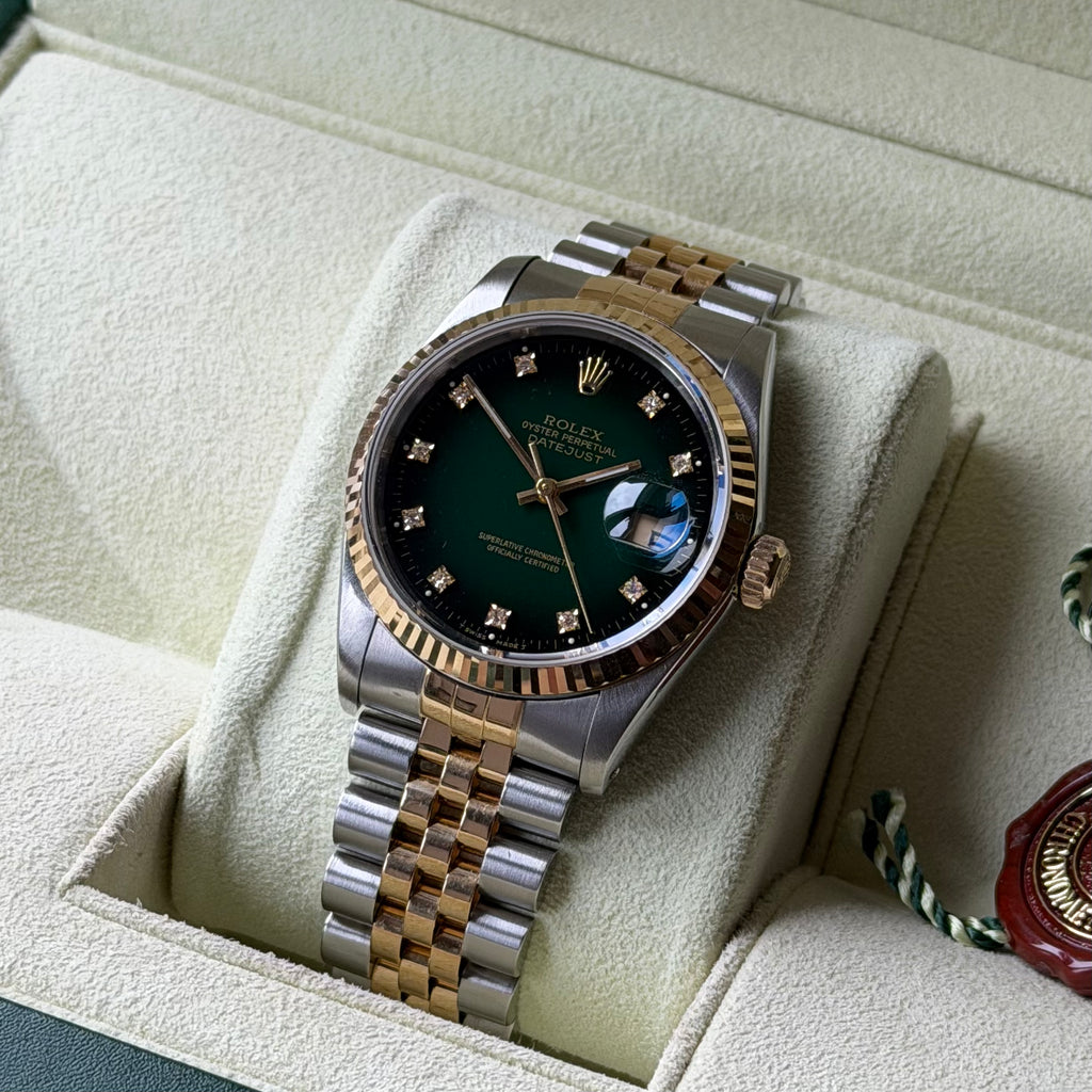 Datejust 36 | Green Vignette Diamond