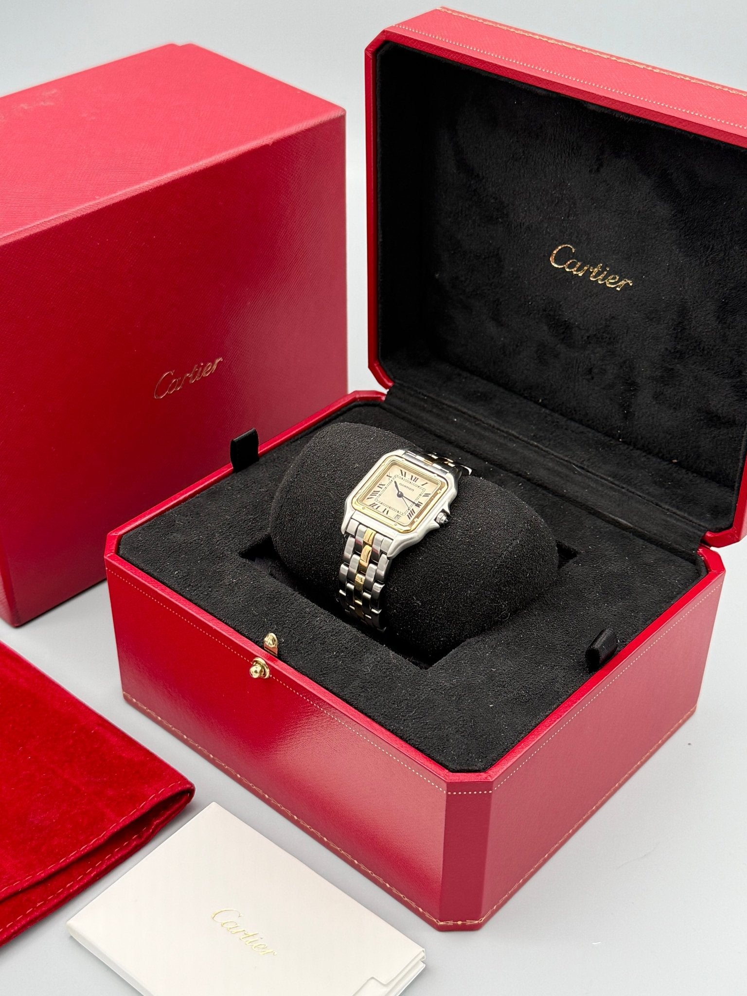 Cartier Panthère 29mm , White Roman Dial - Gla Jeweller