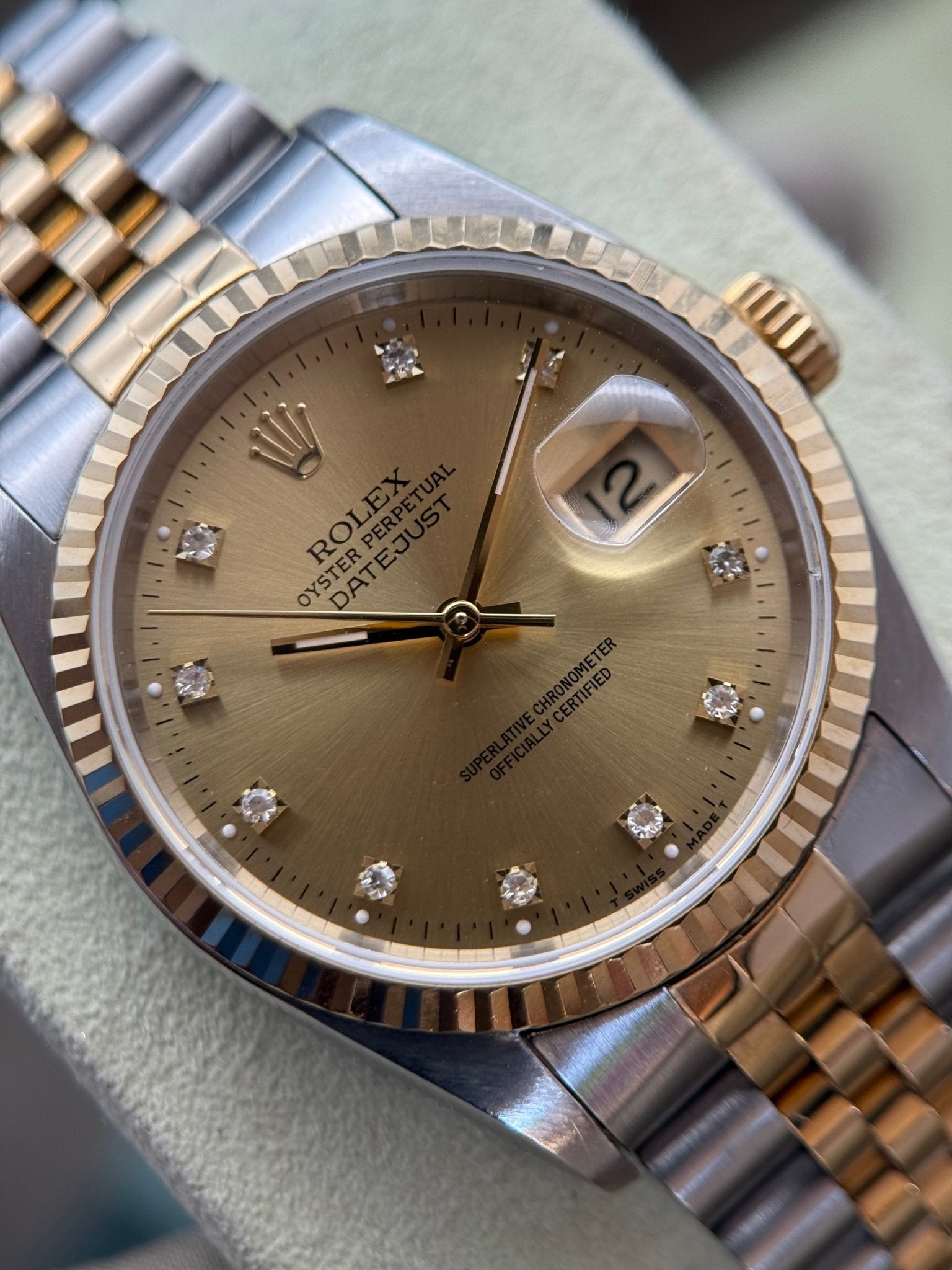 DateJust 36, Champagne Diamond Dial - Gla Jeweller