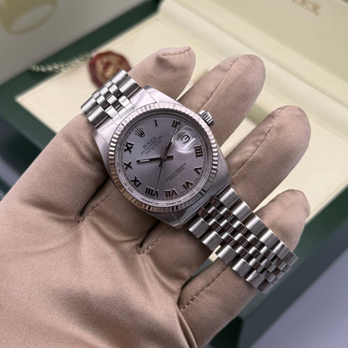 Datejust 36 | Rhodium Roman - Gla Jeweller