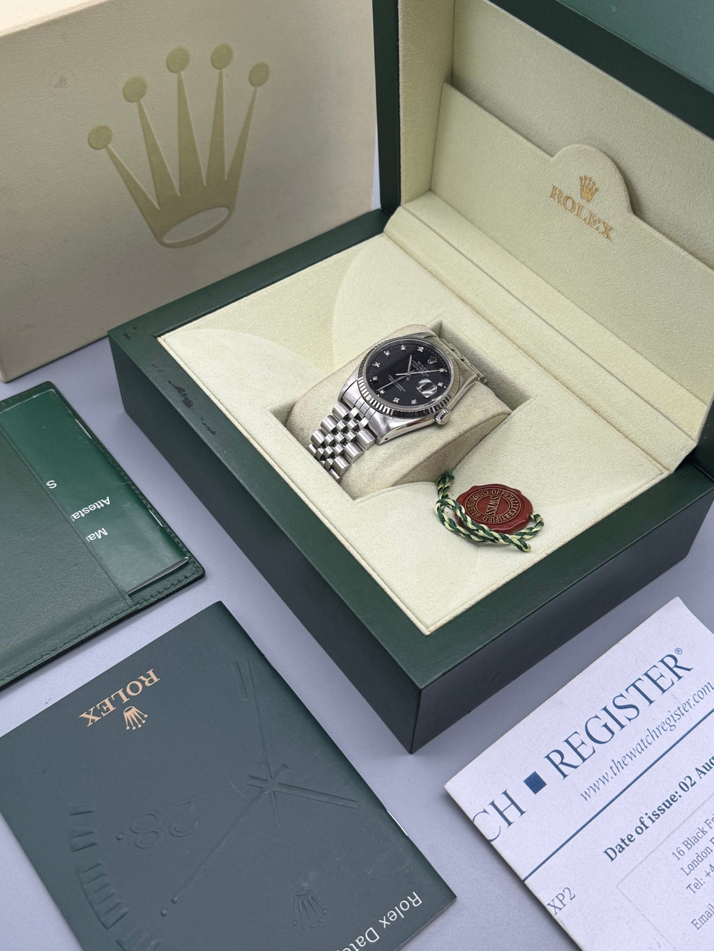 DateJust 36mm | Black Diamond Dial - Gla Jeweller