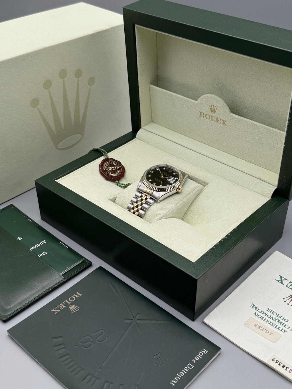 DateJust 36mm | Black Diamond Dial - Gla Jeweller
