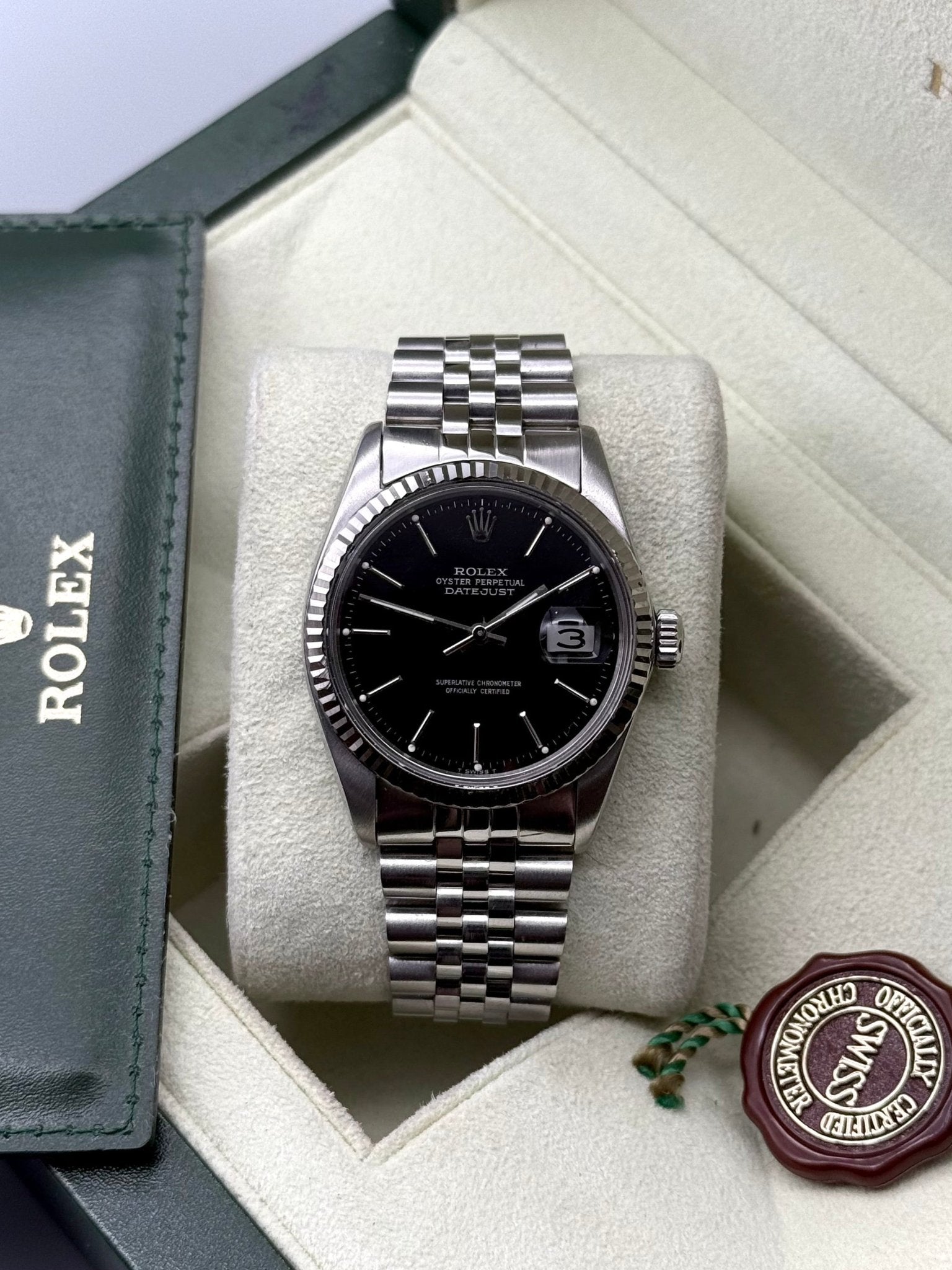 DateJust 36mm | Black Stick Dial - Gla Jeweller