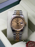DateJust 36mm | Champagne Diamond Dial - Gla Jeweller