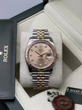 DateJust 36mm | Champagne diamond Dial - Gla Jeweller