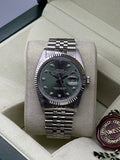 DateJust 36mm | Olive Diamond Dial - Gla Jeweller