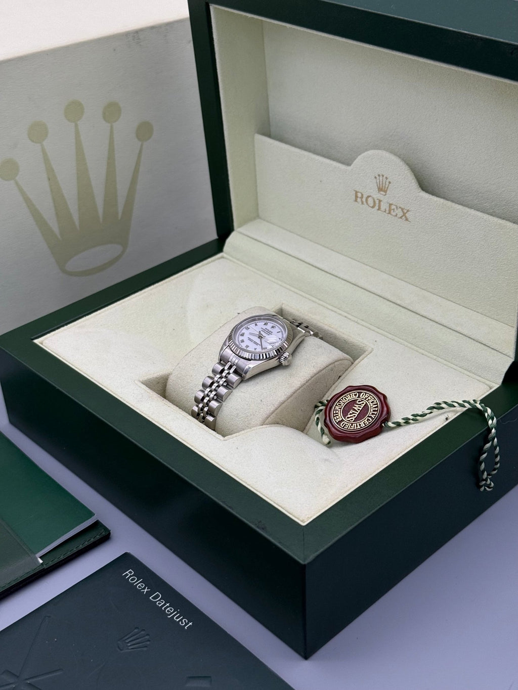 Lady-DateJust 26, White Roman Dial - Gla Jeweller