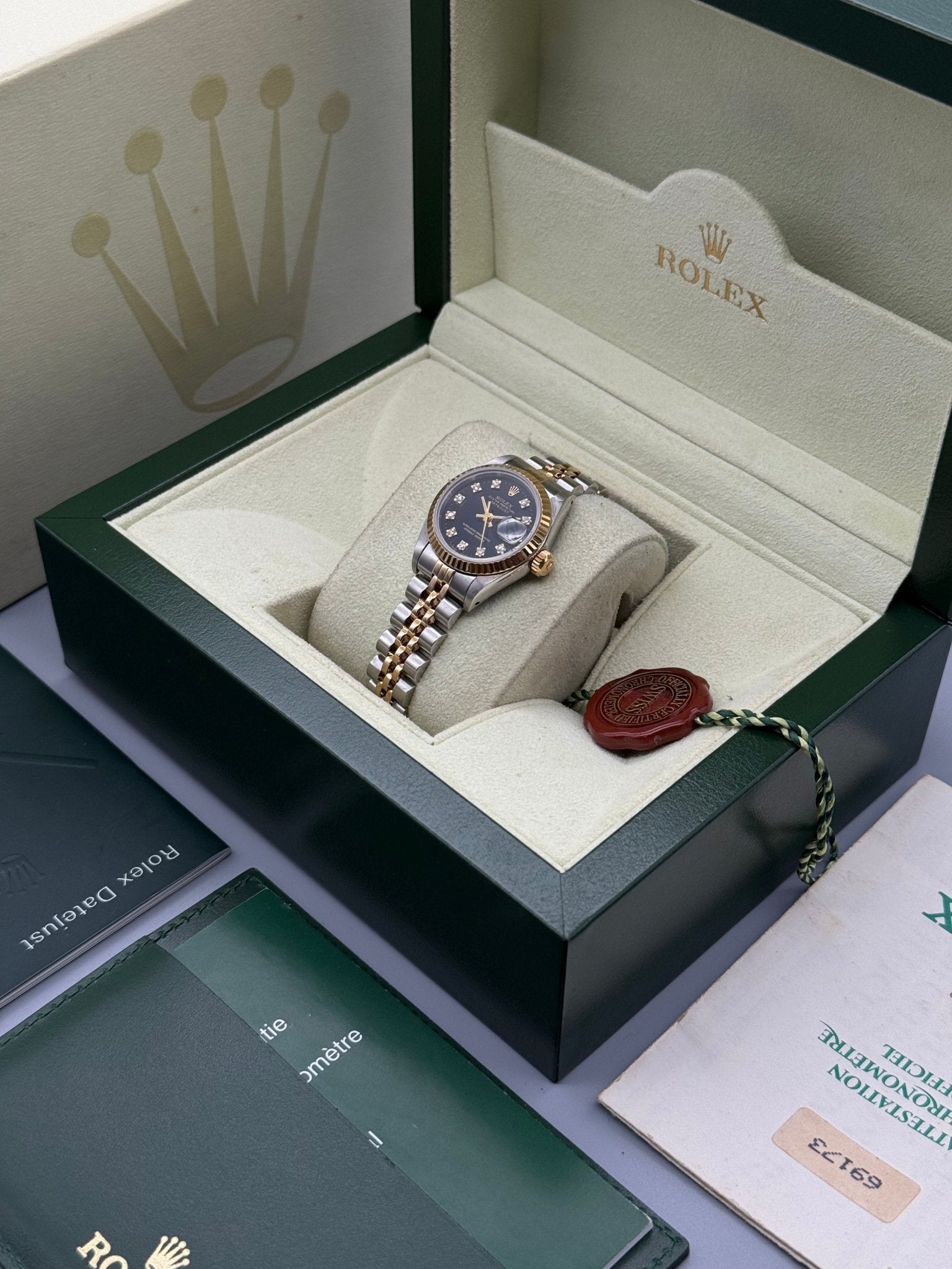 Lady - DateJust 26mm | Black Diamond Dial - Gla Jeweller