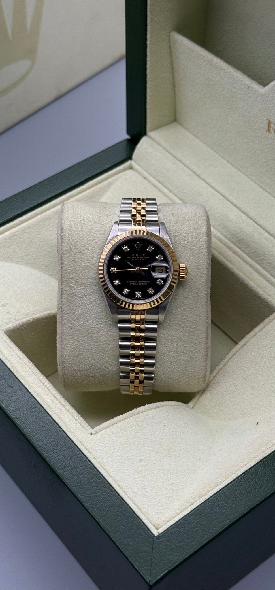Lady - DateJust 26mm | Black Diamond Dial - Gla Jeweller