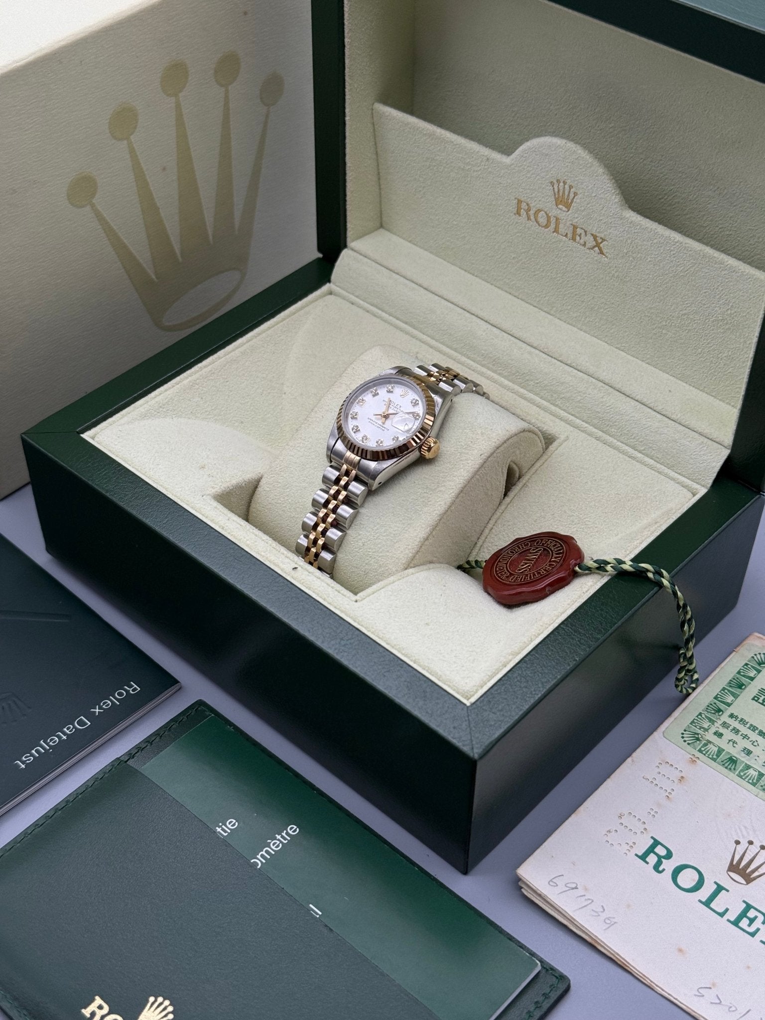 Lady - DateJust 26mm | Silver diamond dial - Gla Jeweller