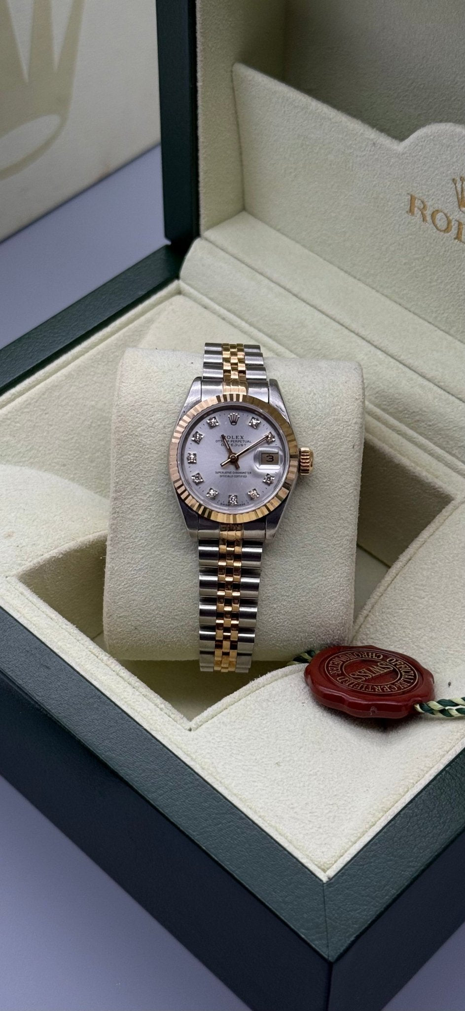 Lady - DateJust 26mm | Silver diamond dial - Gla Jeweller