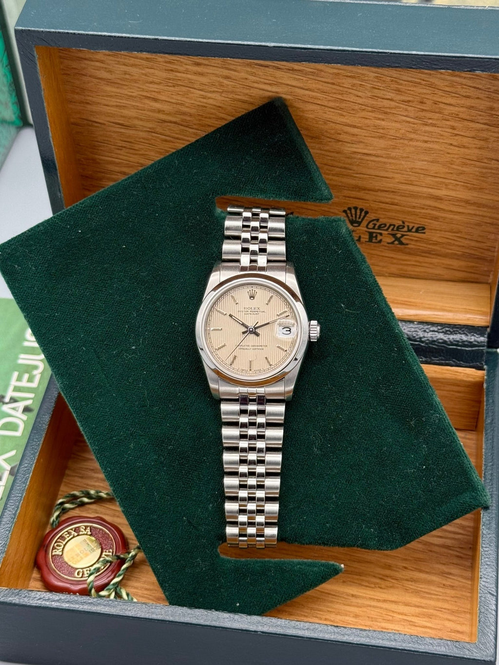 Lady-DateJust 31mm, Tapestry Dial - Gla Jeweller
