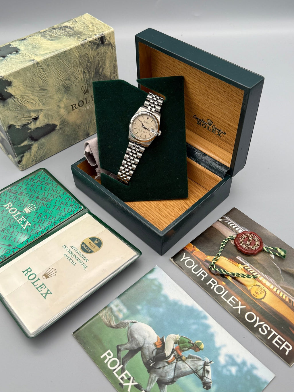 Lady-DateJust 31mm, Tapestry Dial - Gla Jeweller