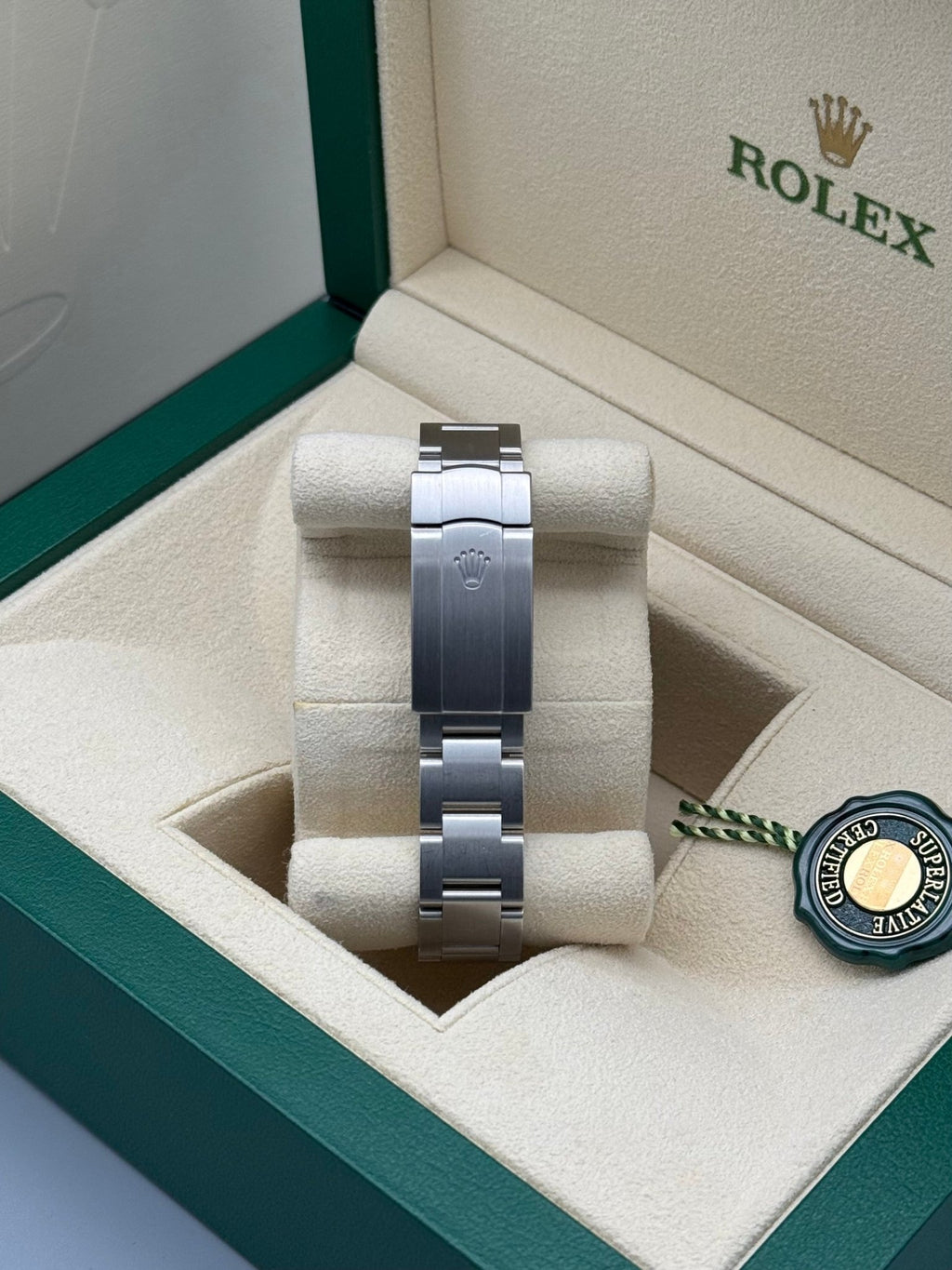 Oyster Perpetual 34mm , Pink Sunburst Dial, 124200 - Gla Jeweller