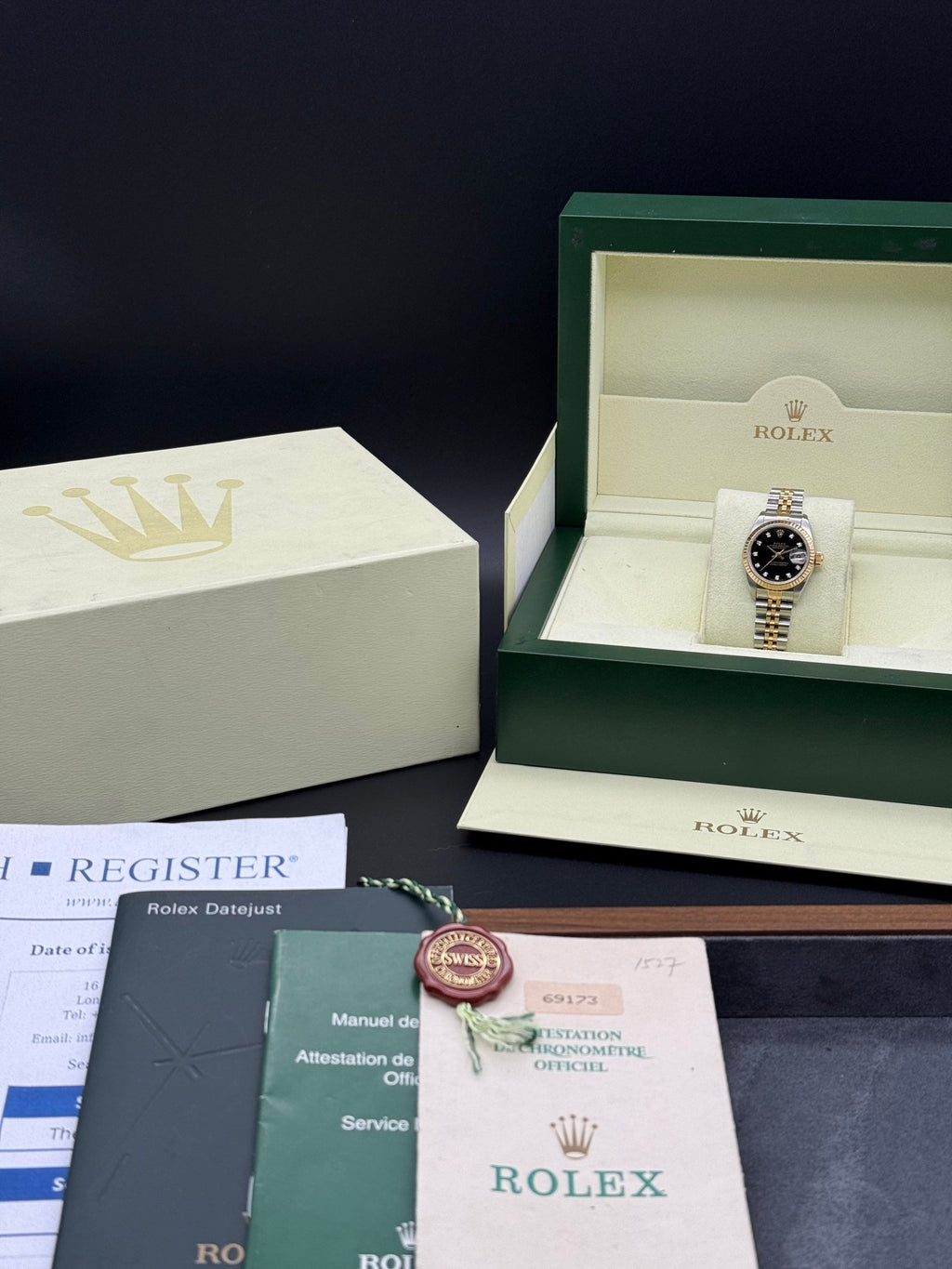 Rolex DateJust 26mm Black Diamond Dial - Gla Jeweller