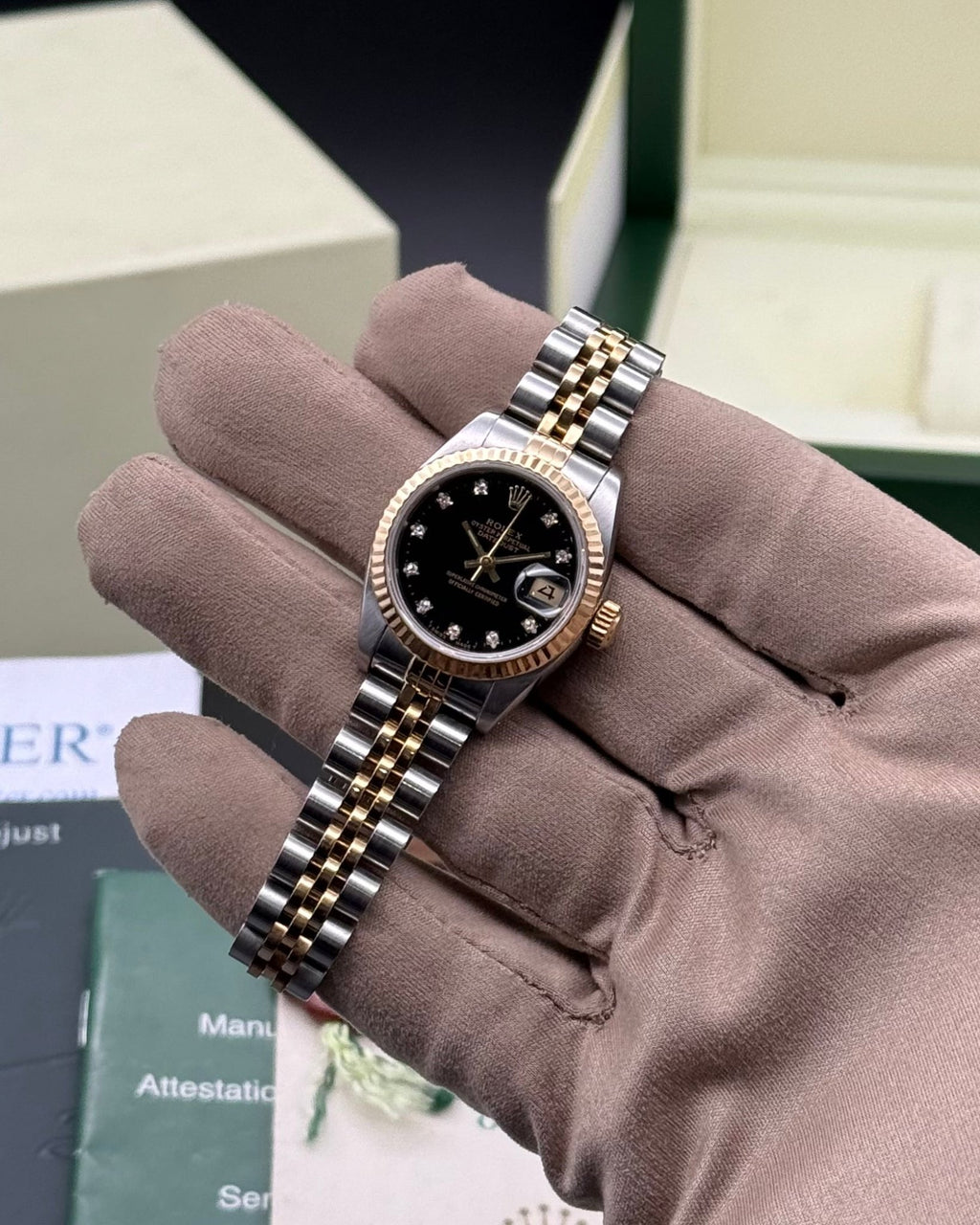 Rolex DateJust 26mm Black Diamond Dial - Gla Jeweller