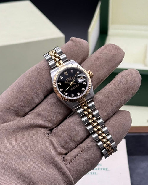 Rolex DateJust 26mm Black Diamond Dial - Gla Jeweller