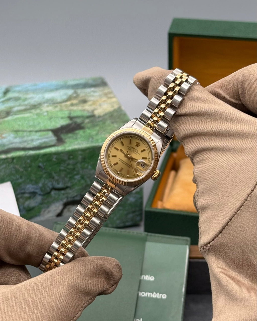 Rolex DateJust 26mm Champagne Baton Dial - Gla Jeweller