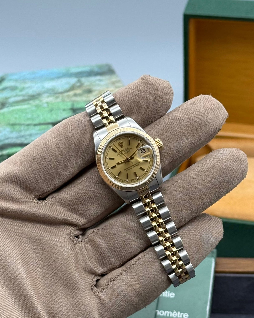 Rolex DateJust 26mm Champagne Baton Dial - Gla Jeweller
