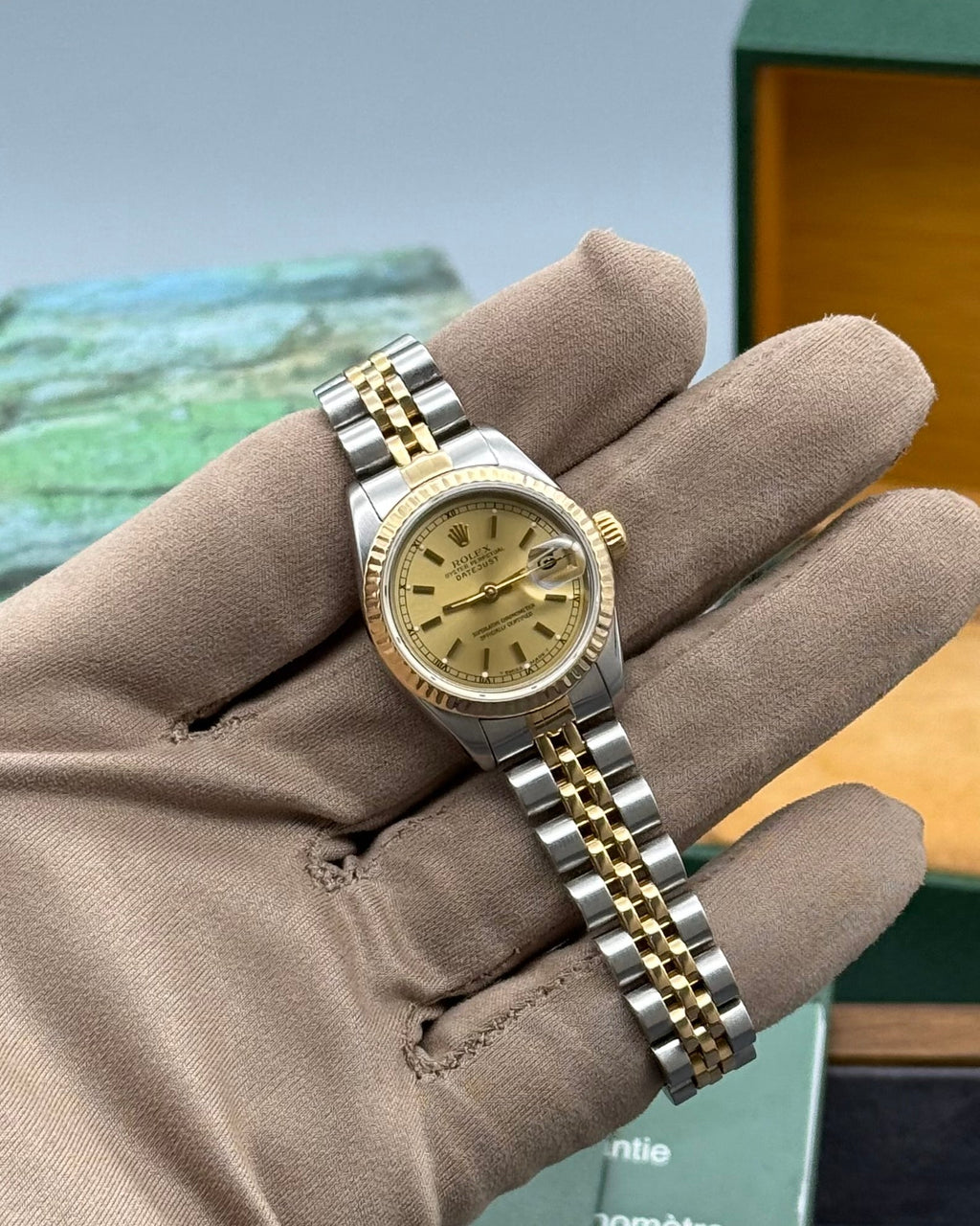 Rolex DateJust 26mm Champagne Baton Dial - Gla Jeweller