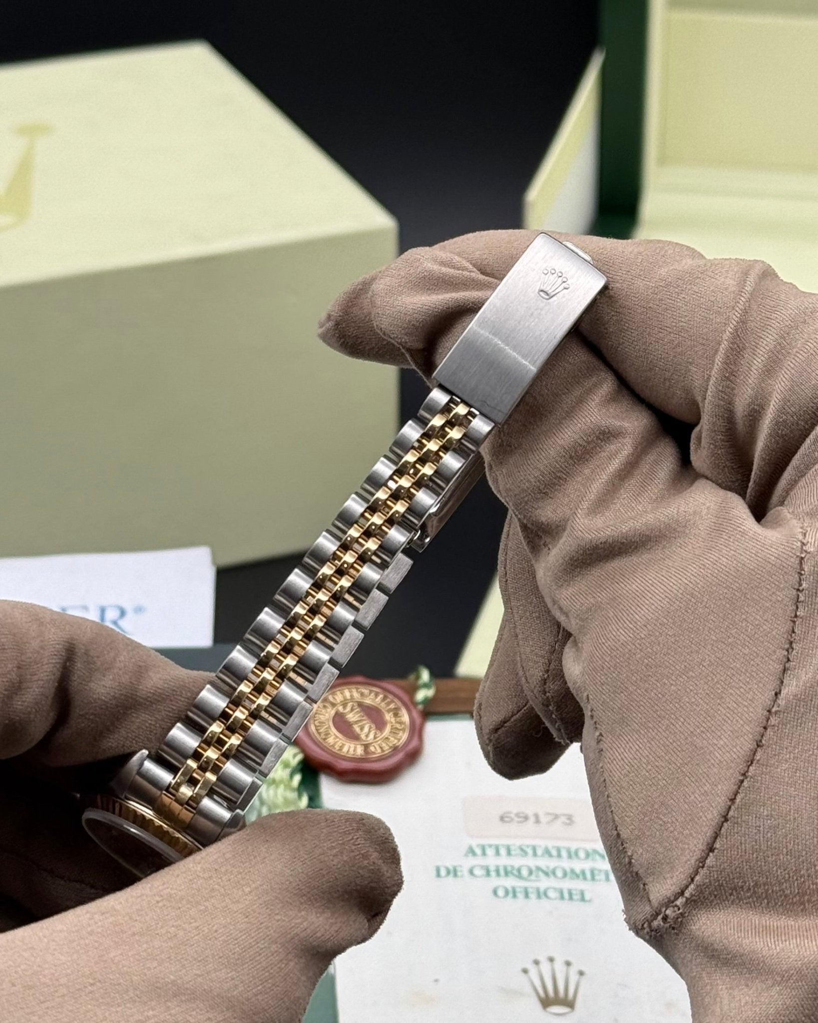 Rolex DateJust 26mm Champagne Diamond Dial - Gla Jeweller