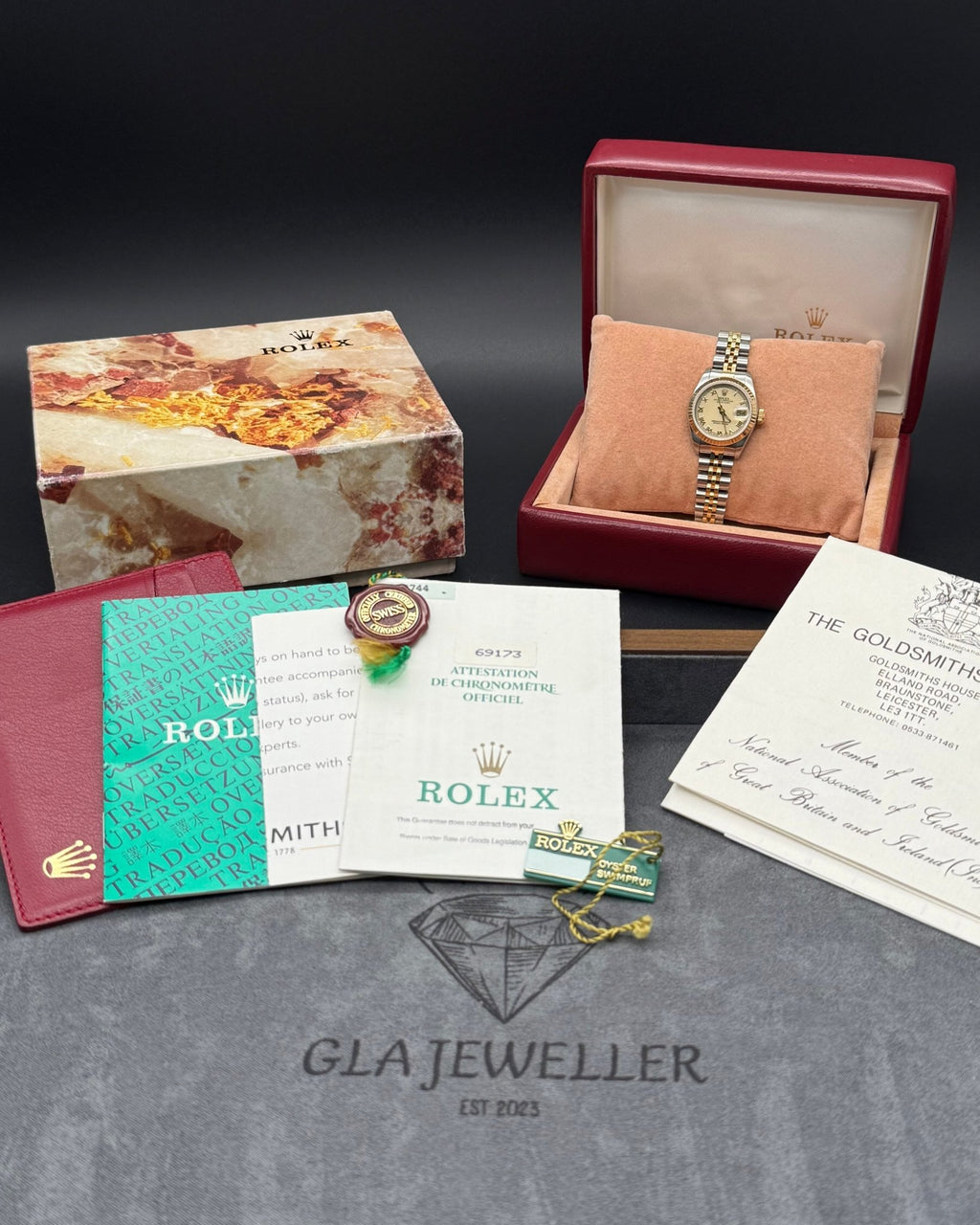 Rolex DateJust 26mm Ivory Roman Dial - Gla Jeweller