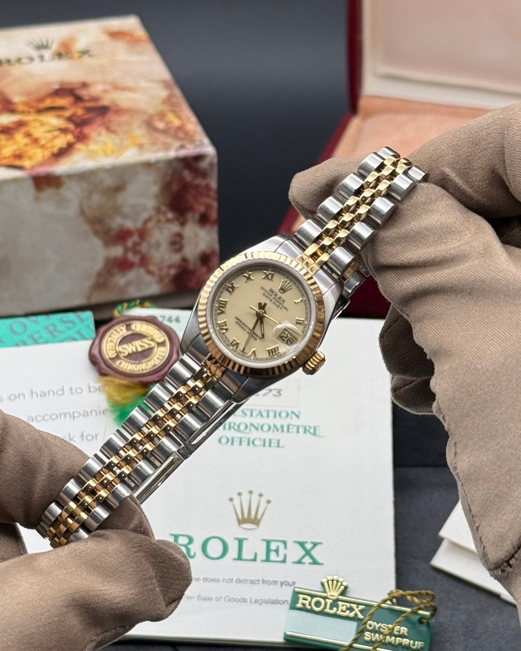 Rolex DateJust 26mm Ivory Roman Dial - Gla Jeweller