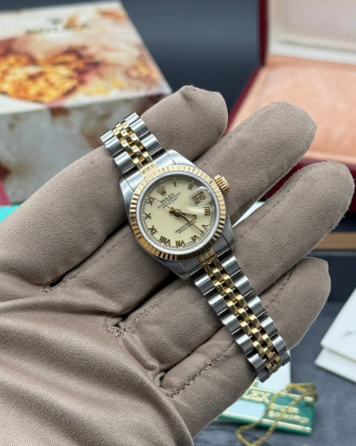 Rolex DateJust 26mm Ivory Roman Dial - Gla Jeweller