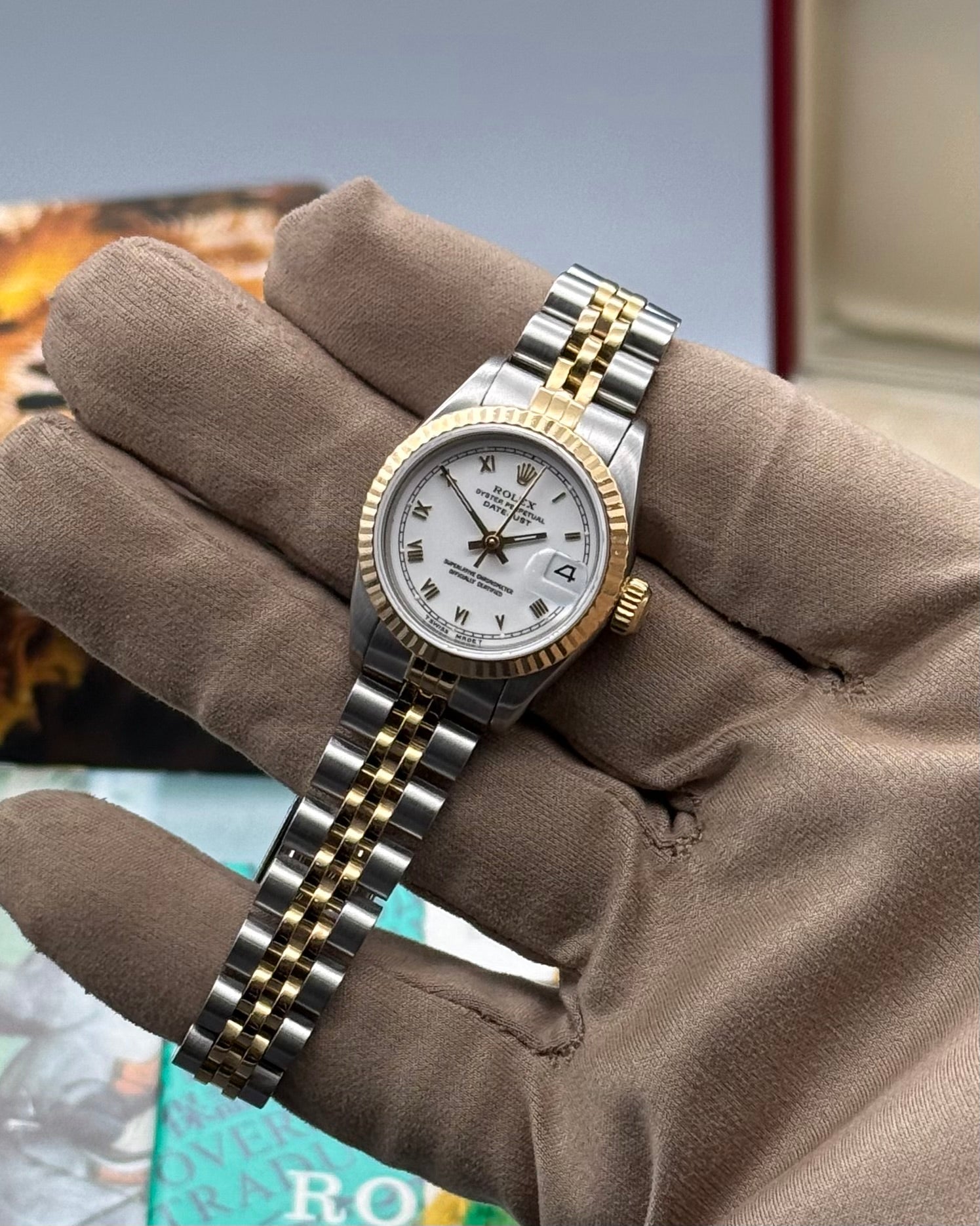 Rolex DateJust 26mm White Roman Dial - Gla Jeweller