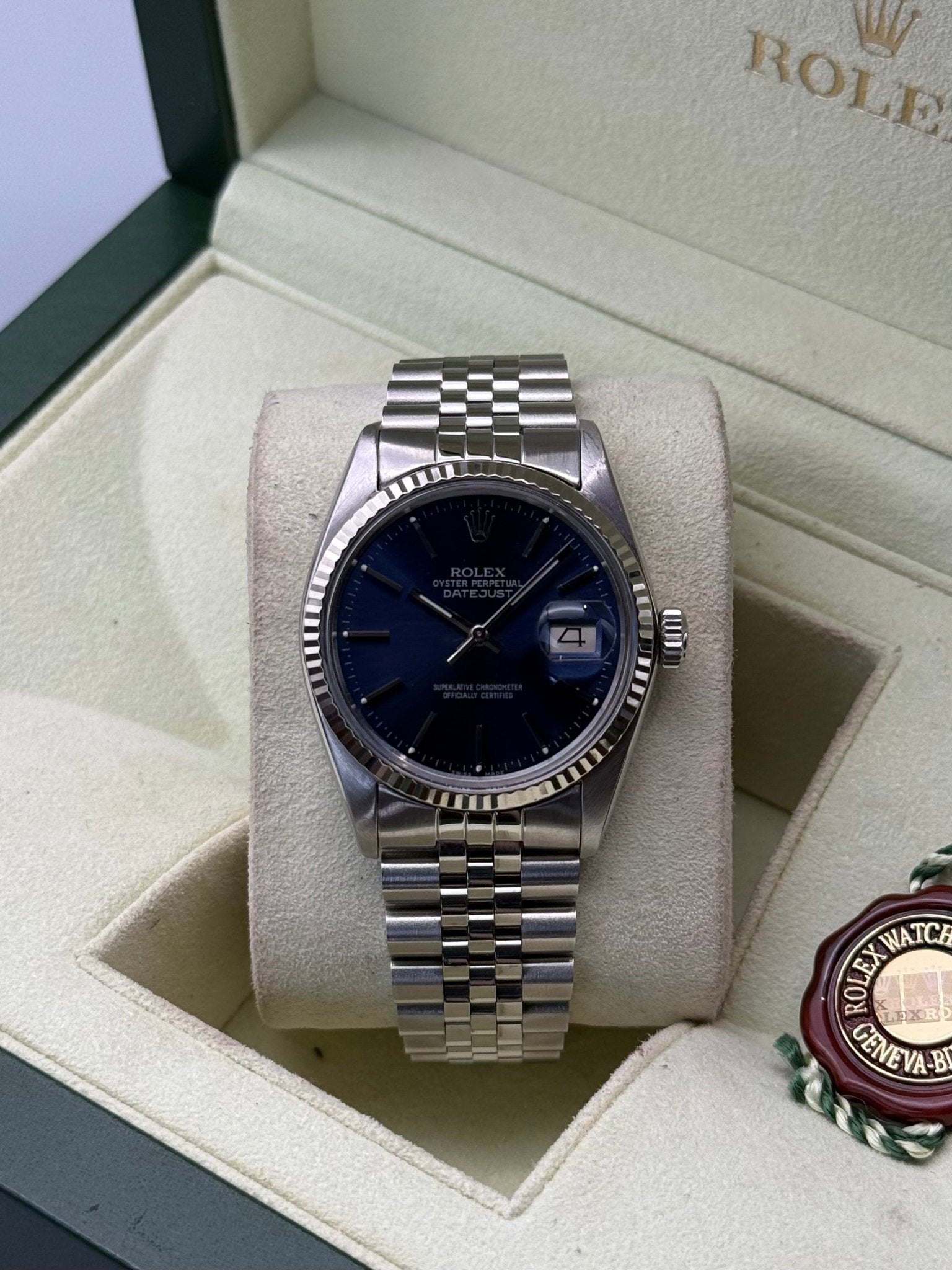 Rolex DateJust 36, Blue Stick Dial - Gla Jeweller