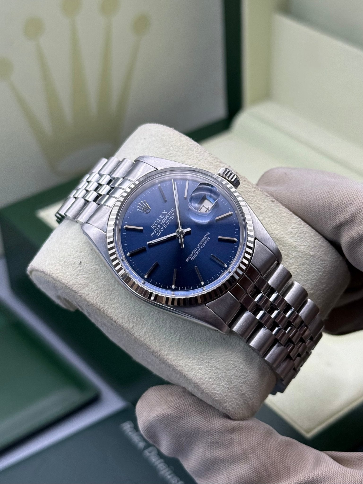 Rolex DateJust 36, Blue Stick Dial - Gla Jeweller