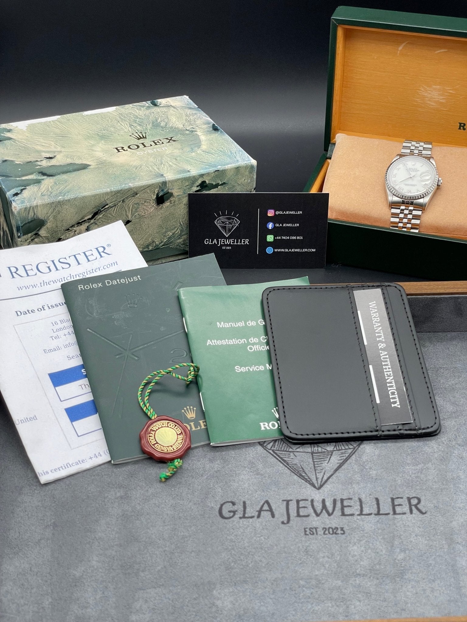 Rolex DateJust 36 White Roman Dial - Gla Jeweller