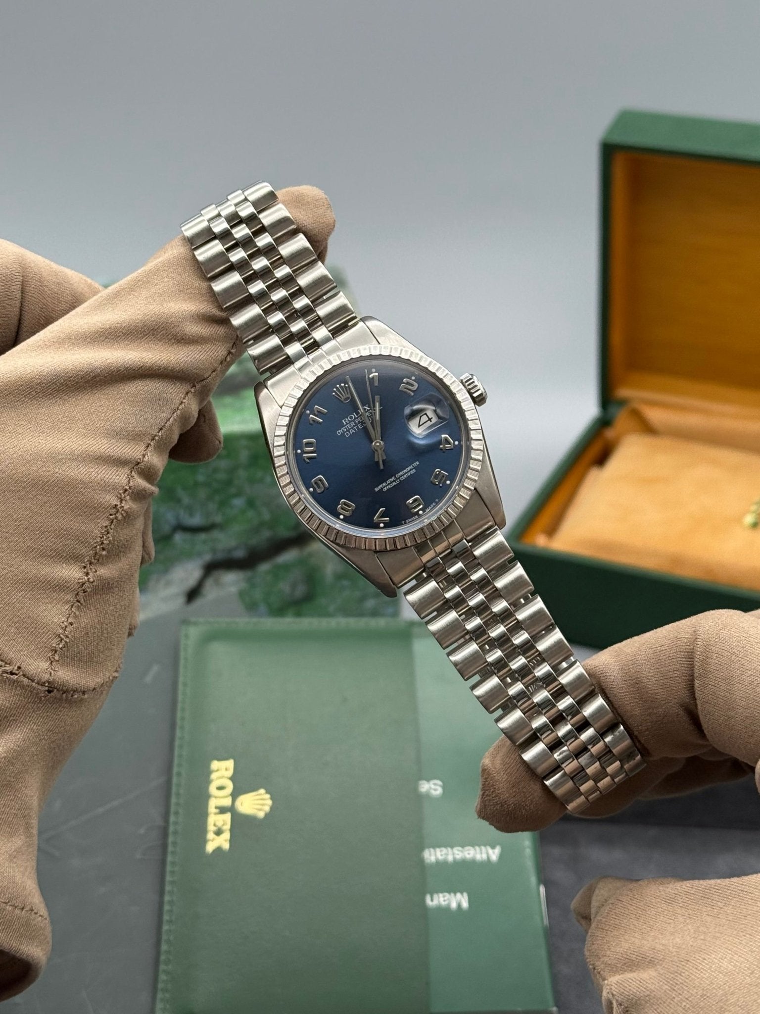 Rolex DateJust 36mm Blue Arabic Dial - Gla Jeweller