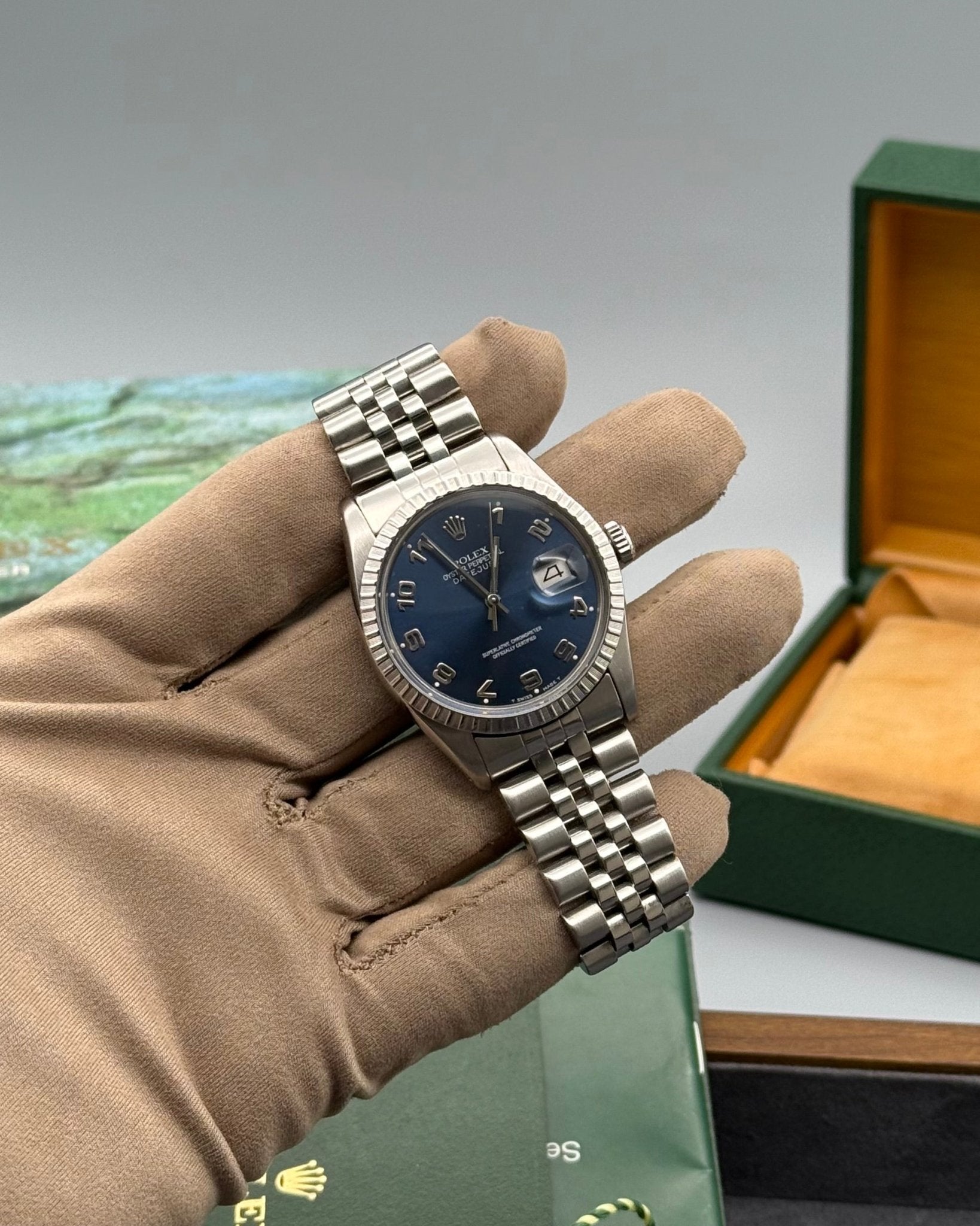 Rolex DateJust 36mm Blue Arabic Dial - Gla Jeweller