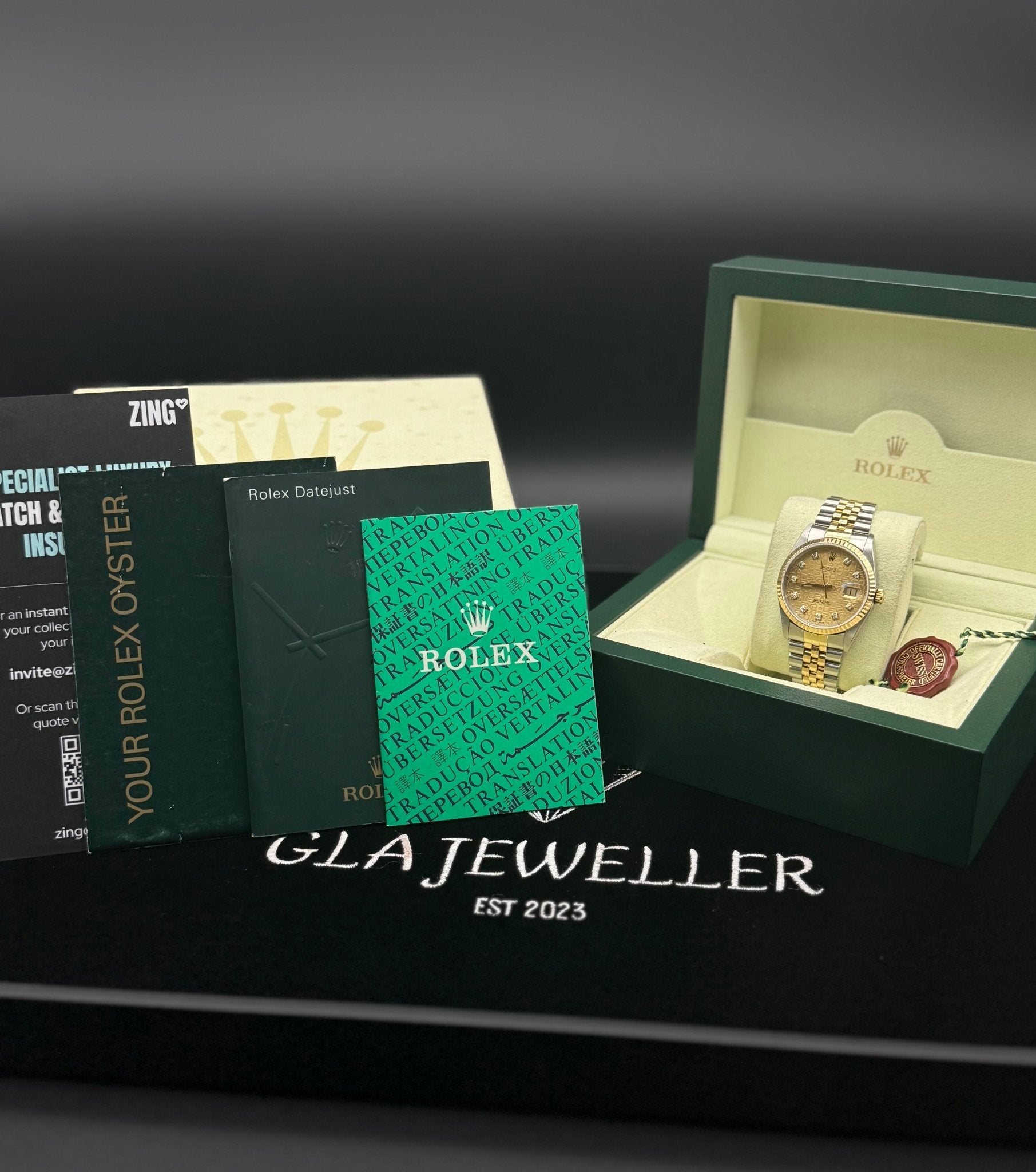 Rolex DateJust 36mm | Champagne Dial - Gla Jeweller