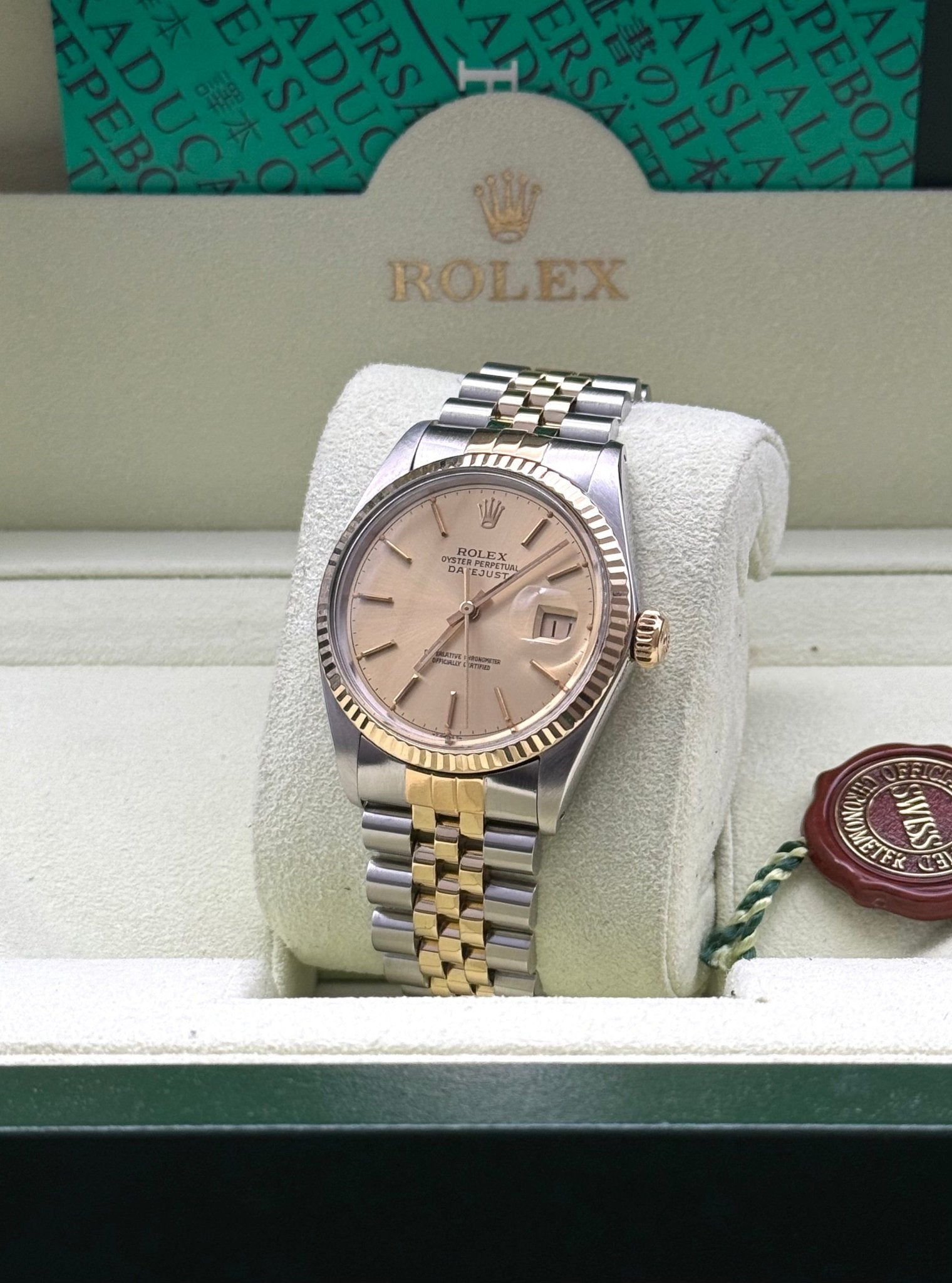 Rolex DateJust 36mm | Champagne Dial - Gla Jeweller