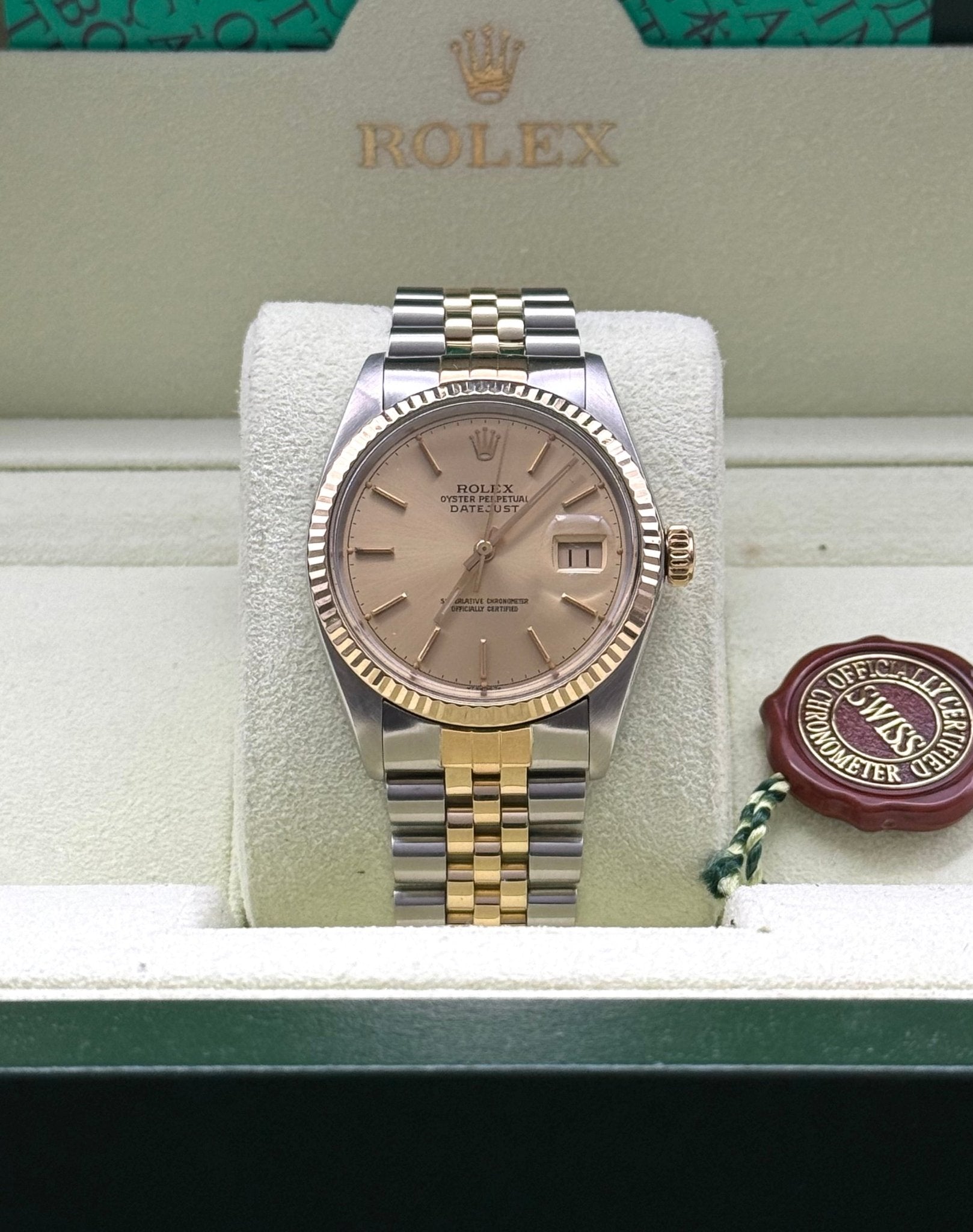 Rolex DateJust 36mm | Champagne Dial - Gla Jeweller
